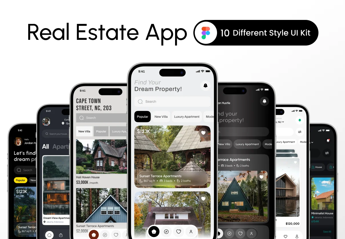 Real Estate UI Kit — Property Buy & Sale Screens