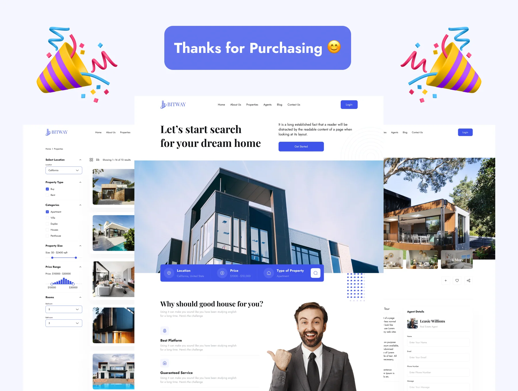 Real Estate Web UI Kit 8