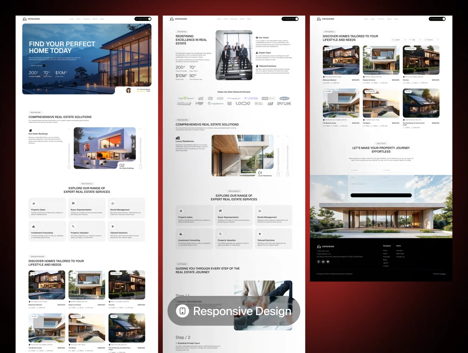 Real Estate Website Template UI Kit 3