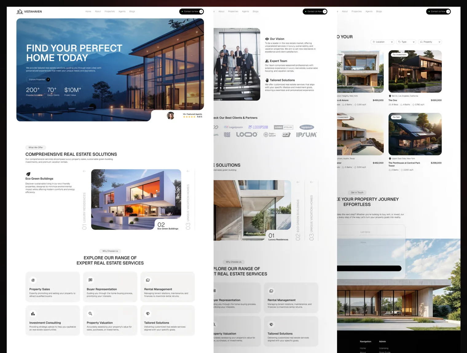 Real Estate Website Template UI Kit 6