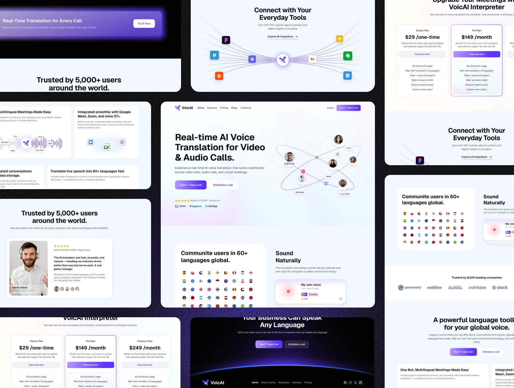 Real Time AI Translator Landing Page - VoicAI 2