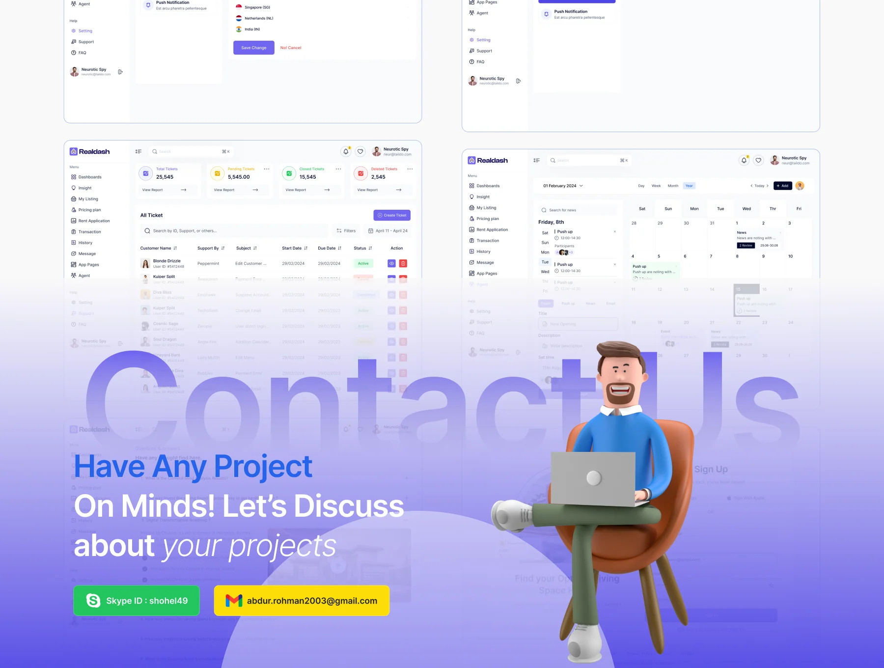 Realdash - Real Estate Admin Dashboard Figma UI Kit Template 10