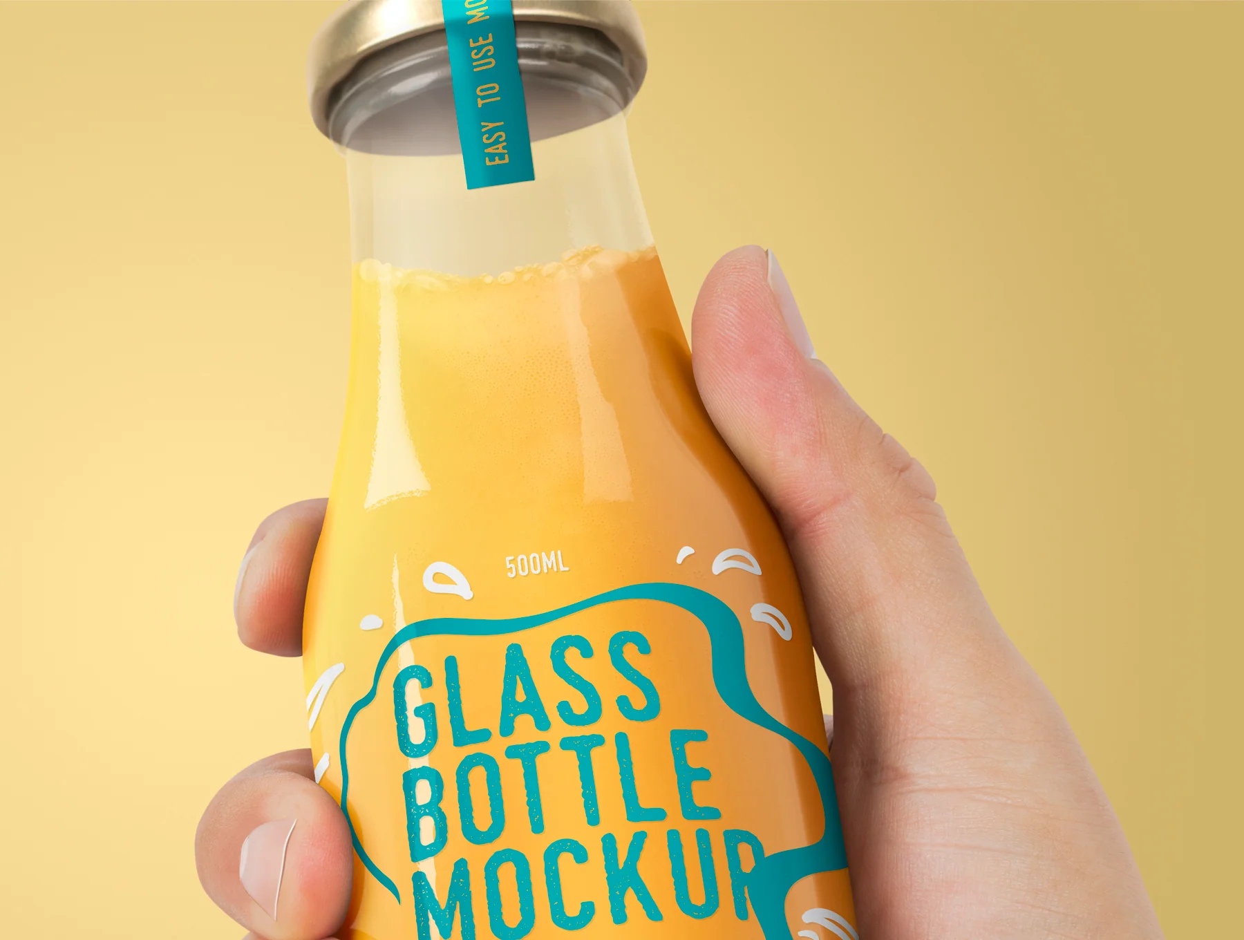 Realistic Glass Bottle Mockups 3