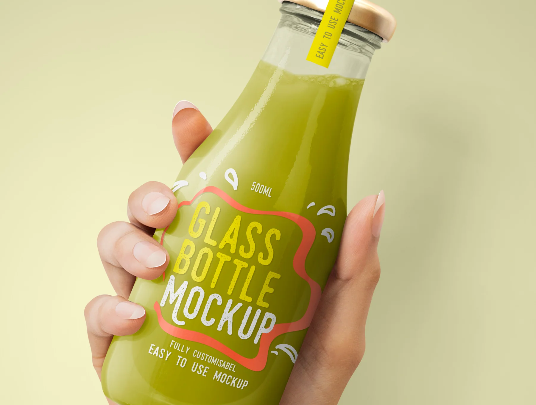 Realistic Glass Bottle Mockups 4