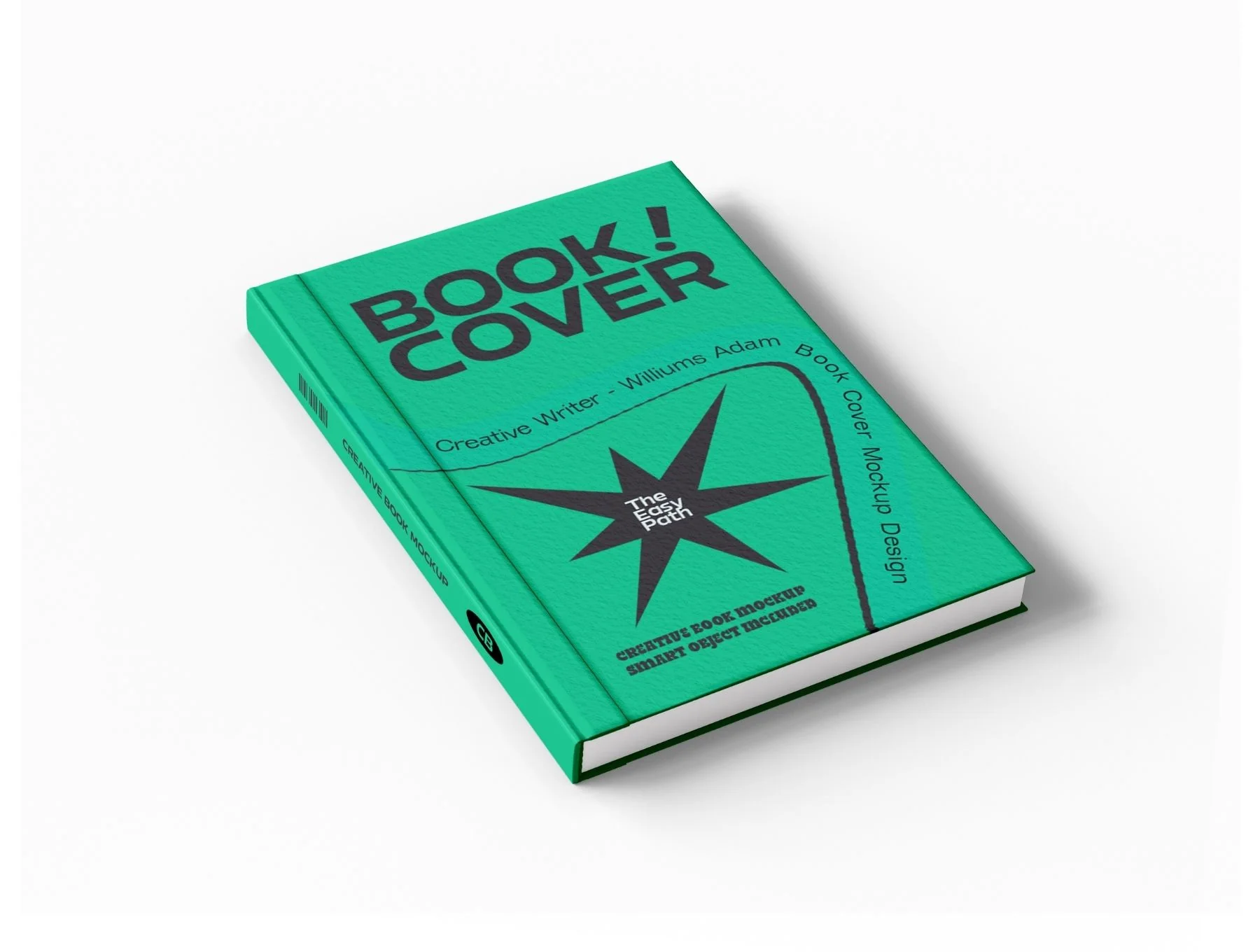 Realistic Hard Book Cover Mockup Set - 09 Scene 3