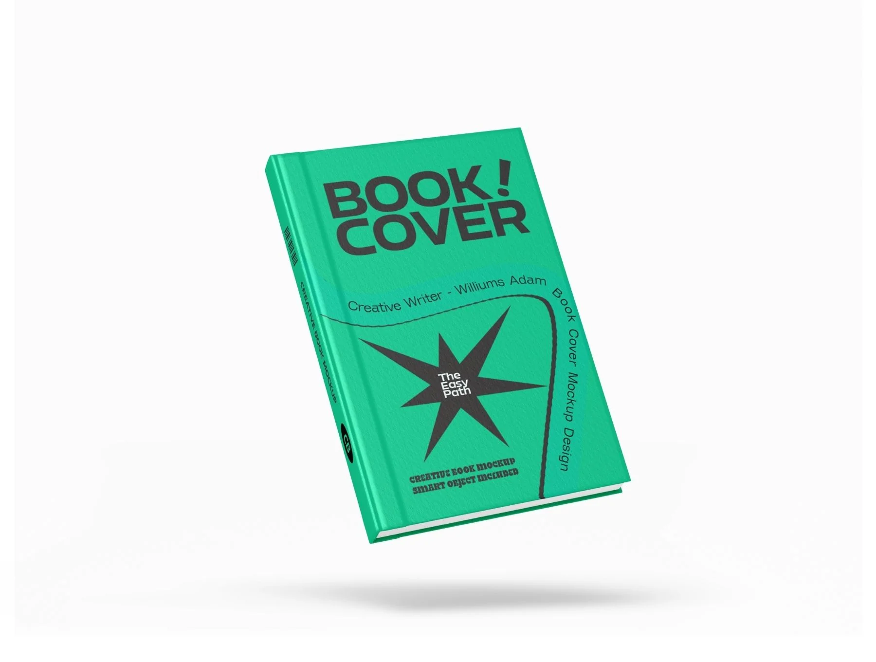 Realistic Hard Book Cover Mockup Set - 09 Scene 5