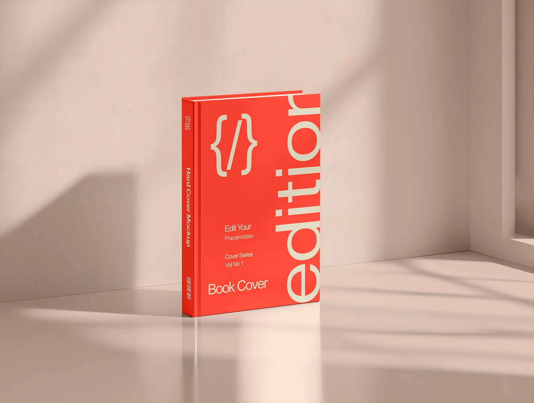 Realistic Hard Book Cover Mockup Set - 12 Scene 4
