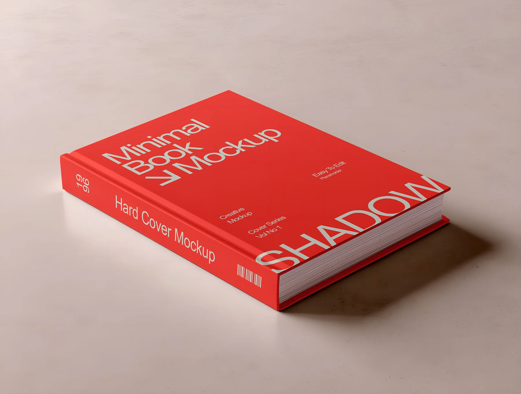 Realistic Hard Book Cover Mockup Set - 12 Scene 6