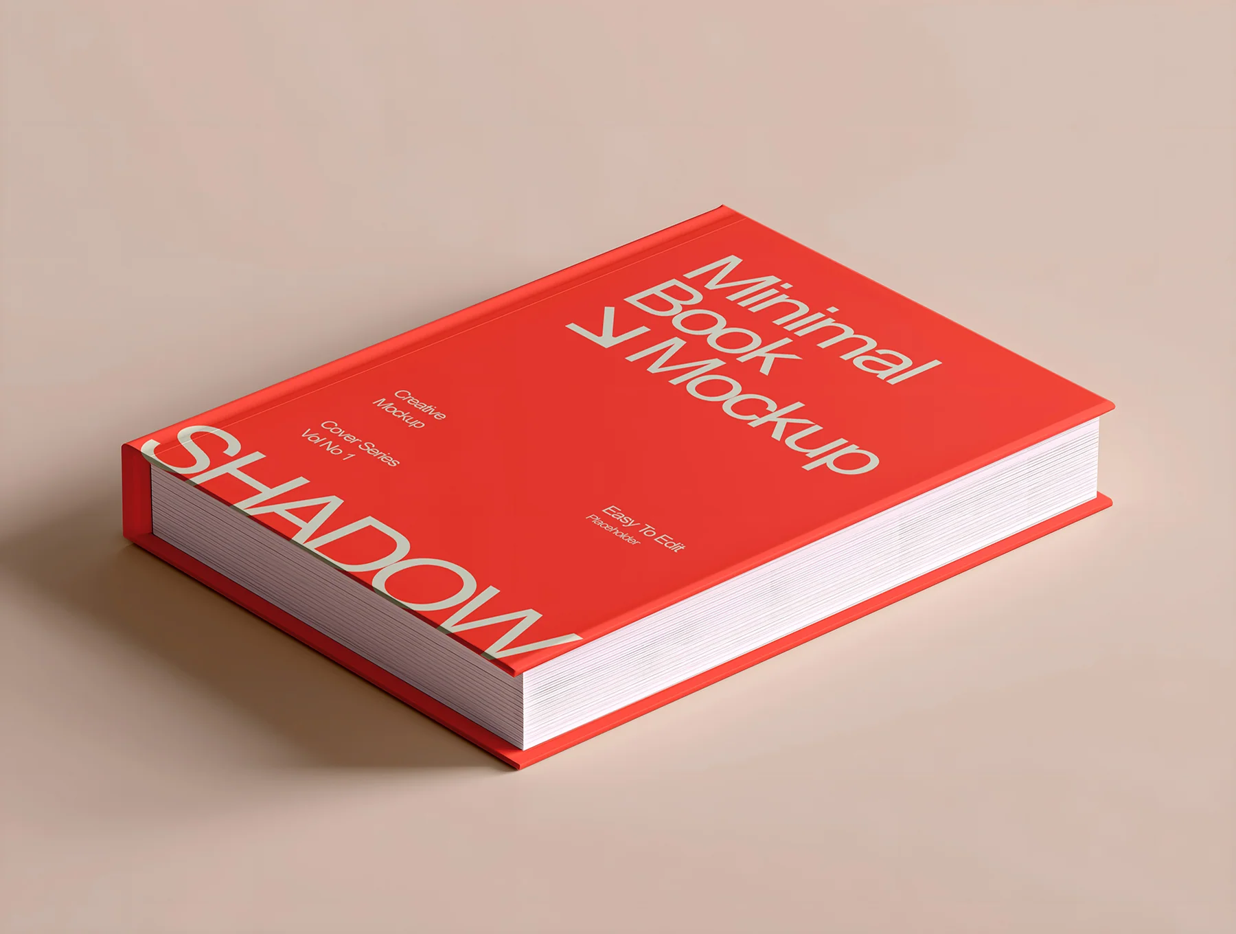 Realistic Hard Book Cover Mockup Set - 12 Scene 7