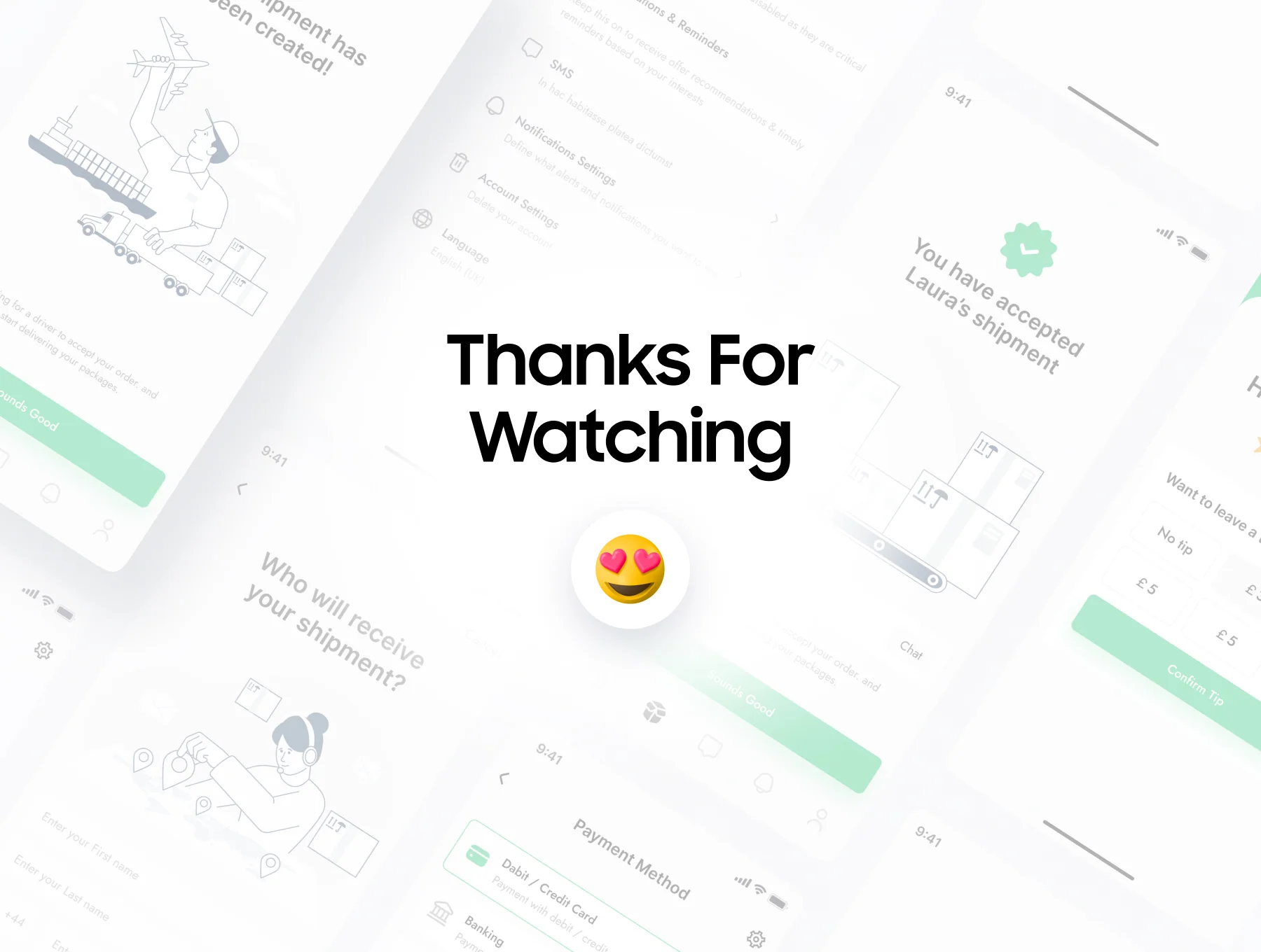 RealityShip - delivery and shipping app UI kit Design 6