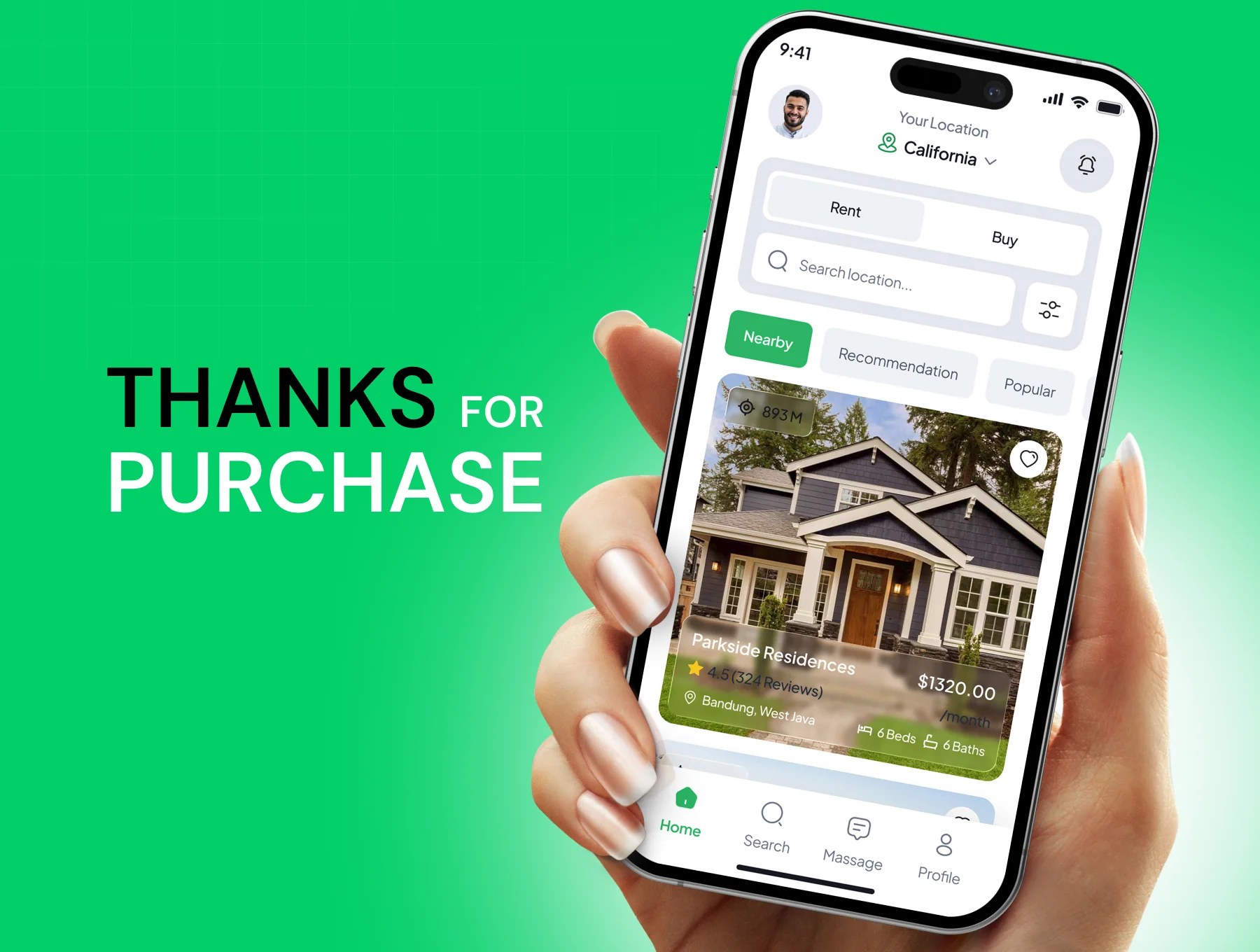 RealNest Real Estate Mobile App Ui kit 6