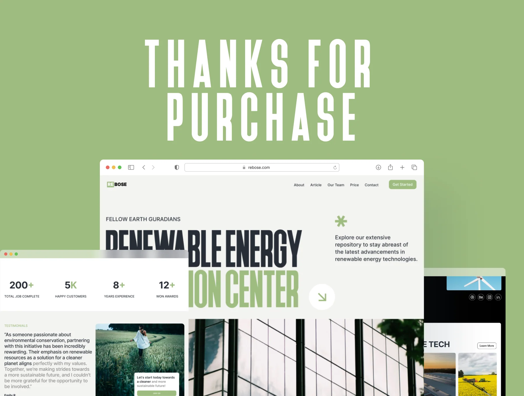 Rebose - GreenTech Innovations Framer Template 4