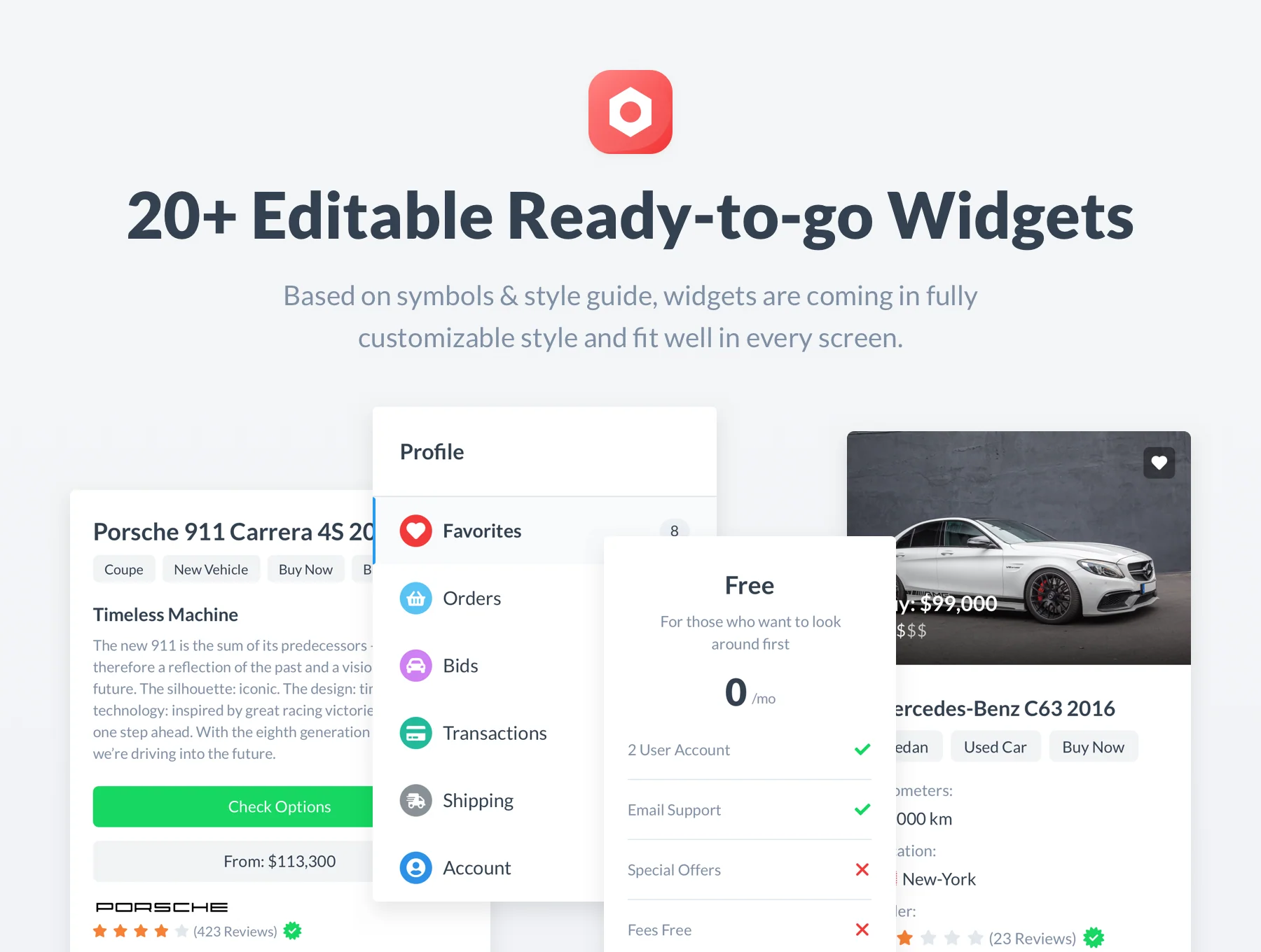 ReCars Website UI Kit 4