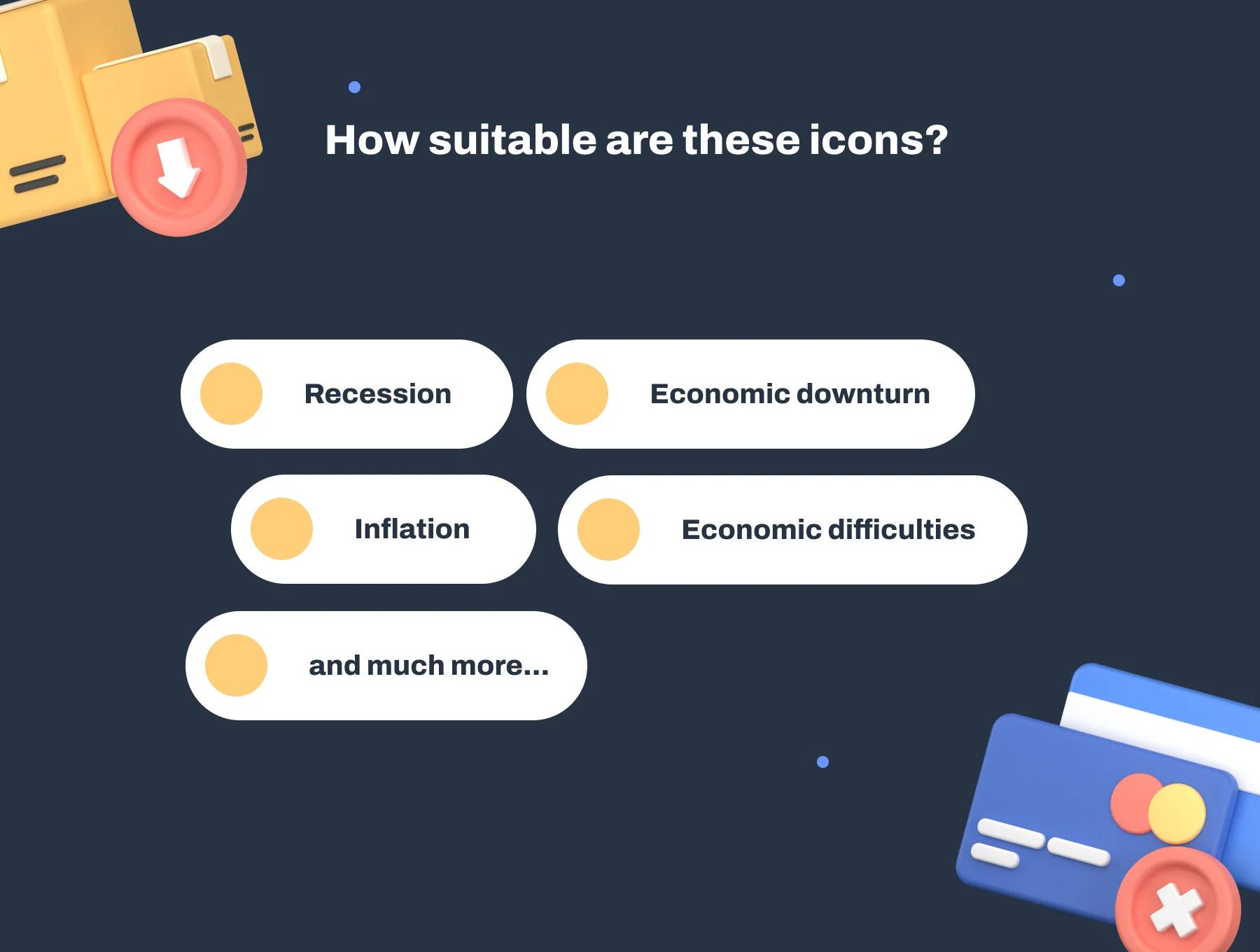 Recession 3D Icon Set 2