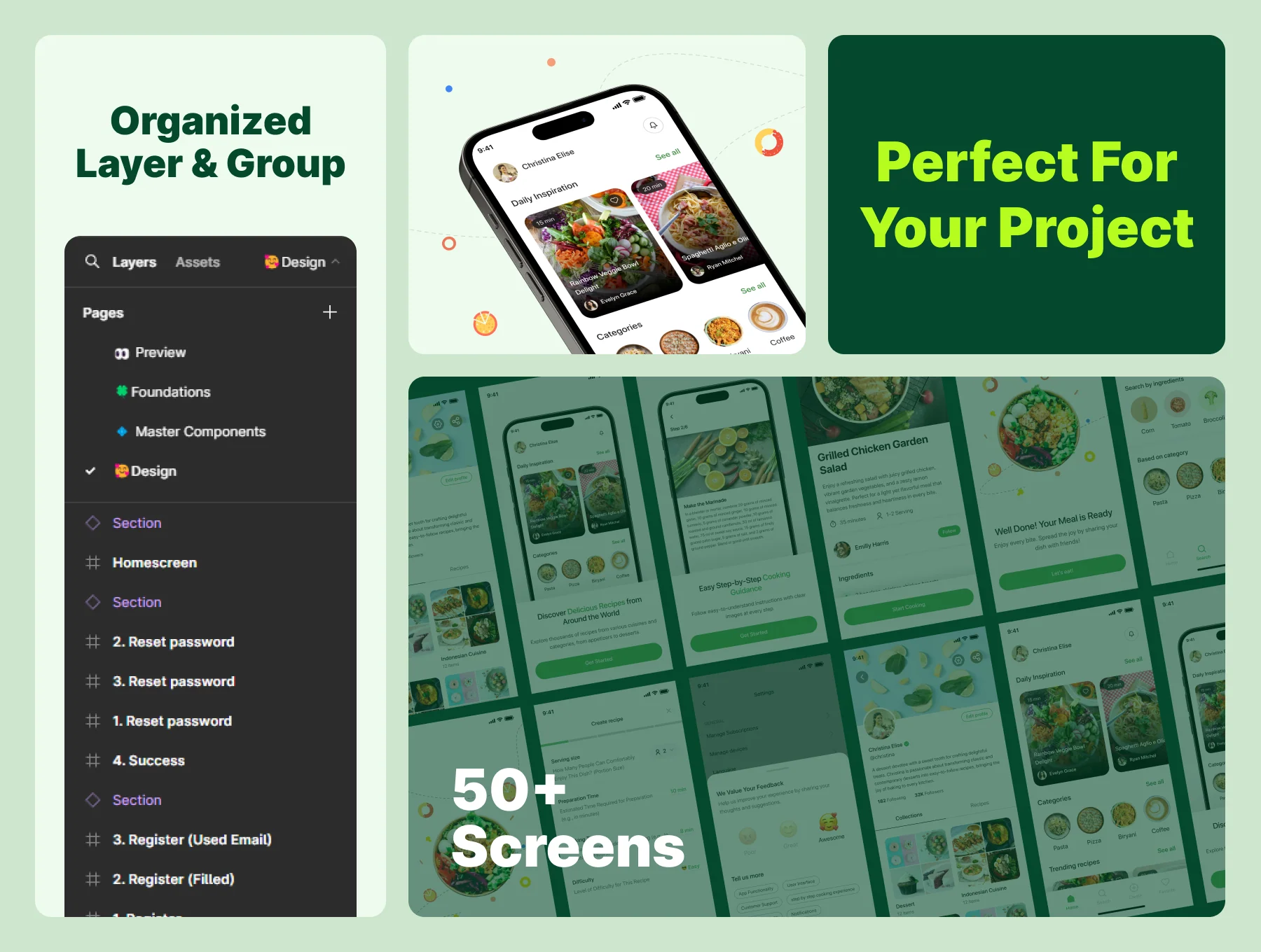 Recipe Pad - Food Recipe App UI Design Template 2
