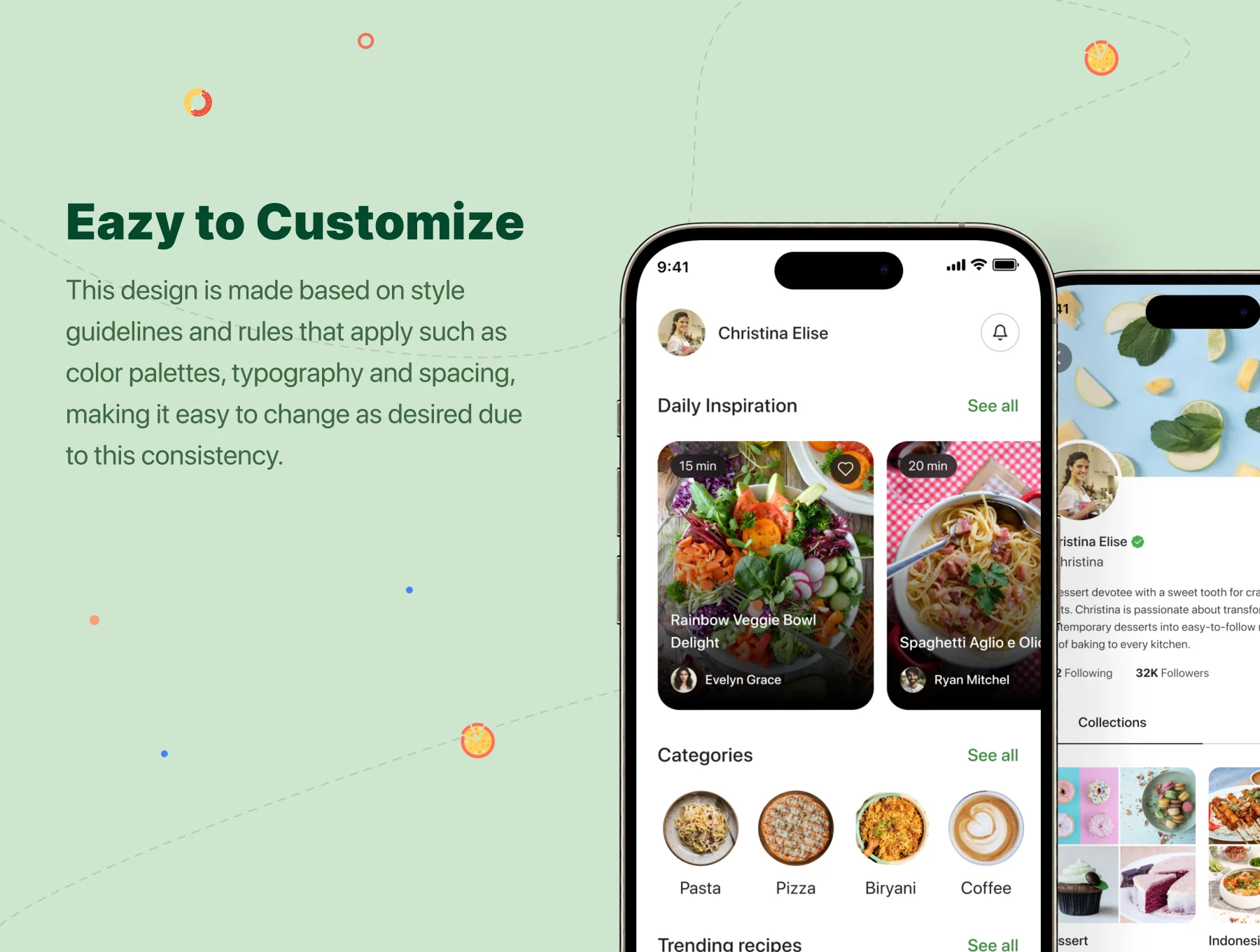 Recipe Pad - Food Recipe App UI Design Template 4