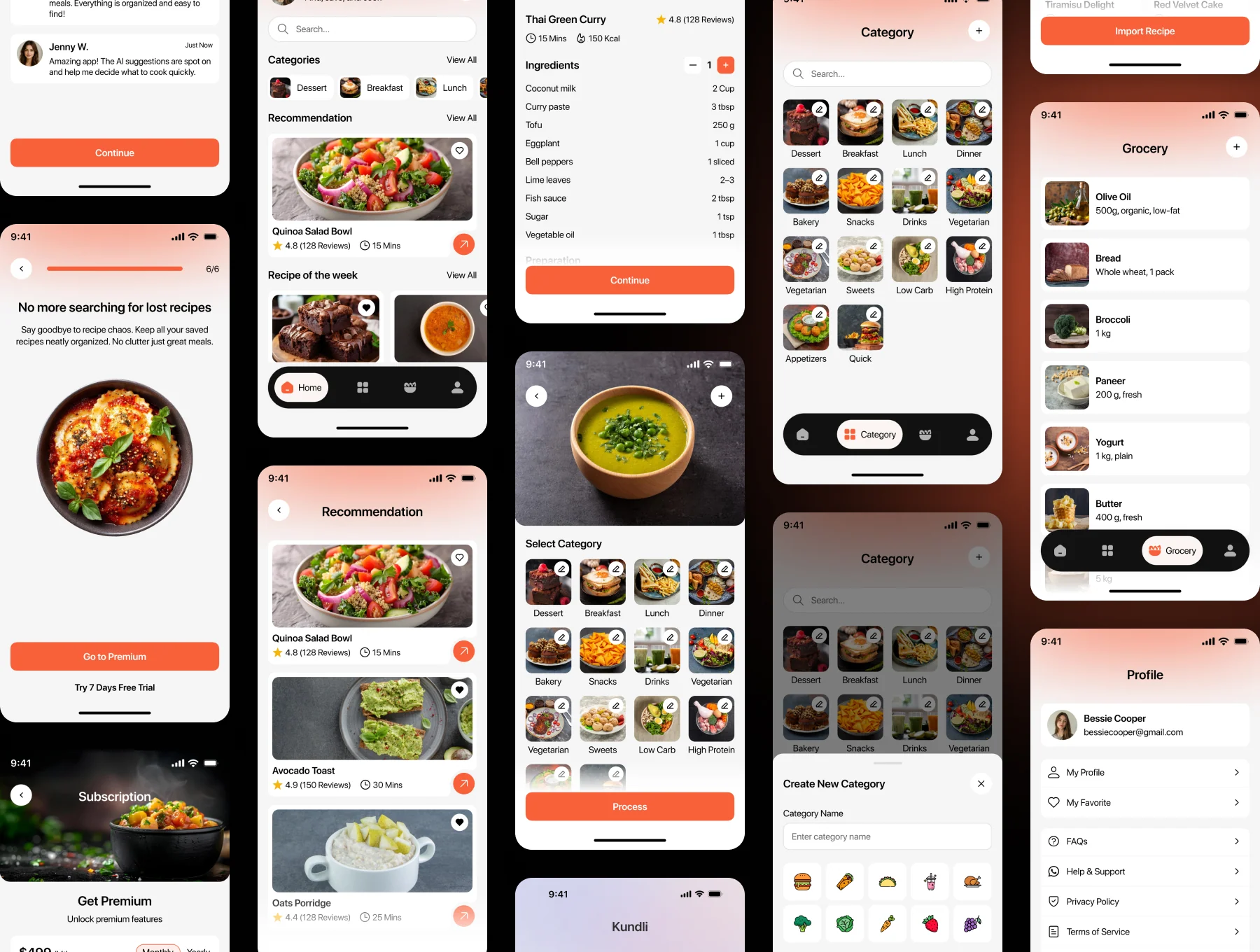 Recipe Snap – Mobile App UI Kit 4