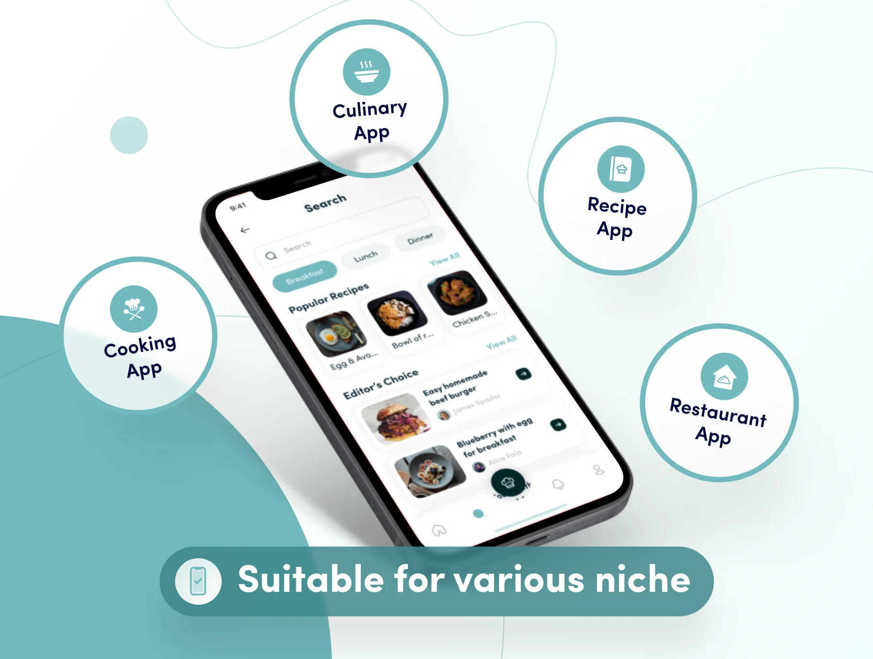 Recipely - Food Recipe App UI Kit 4