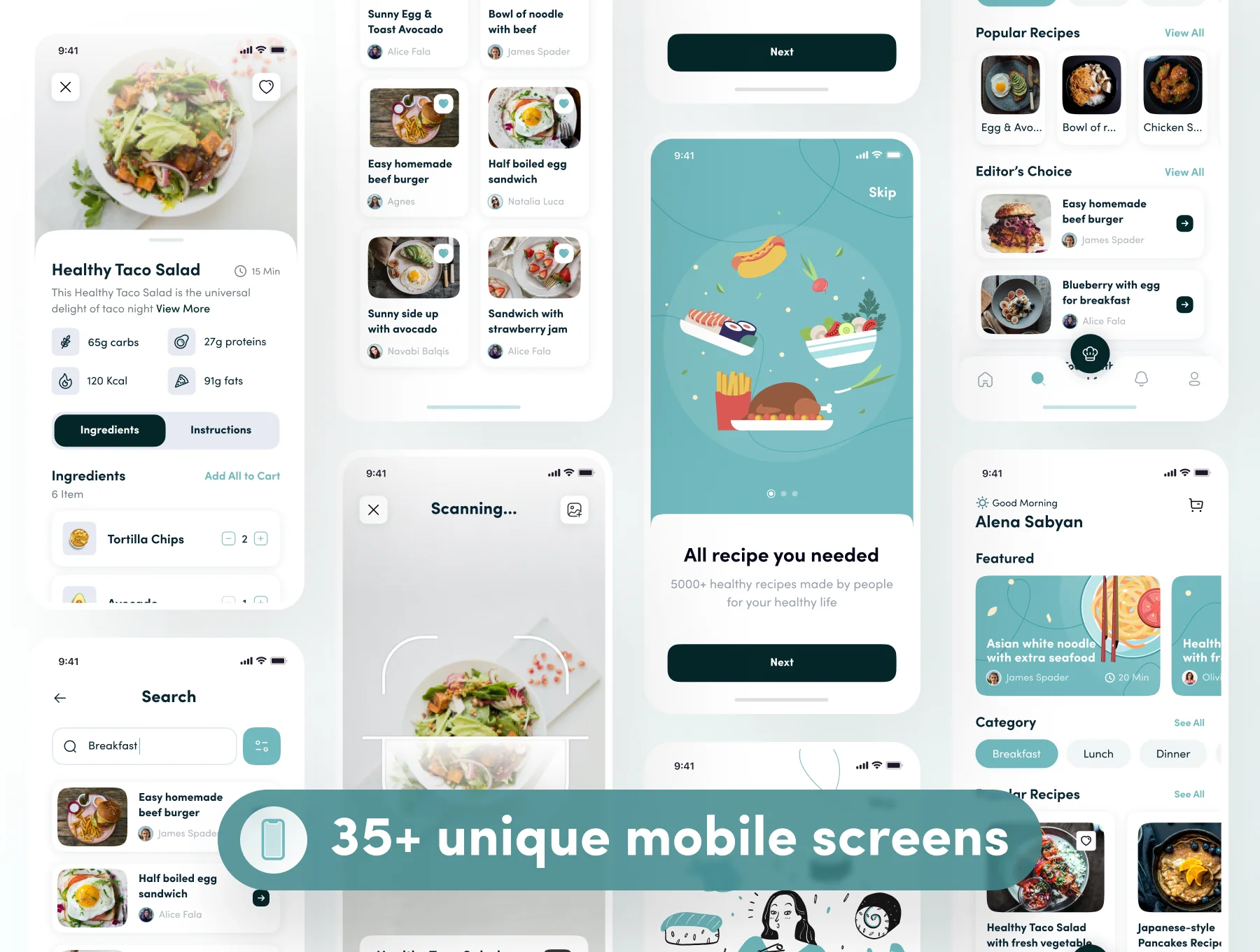 Recipely - Food Recipe App UI Kit 5