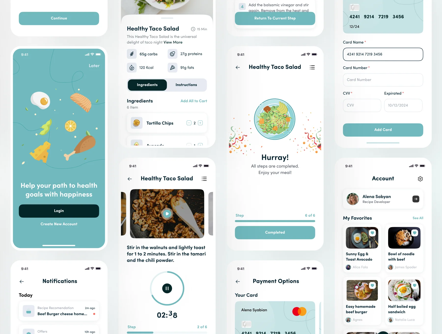 Recipely - Food Recipe App UI Kit 6