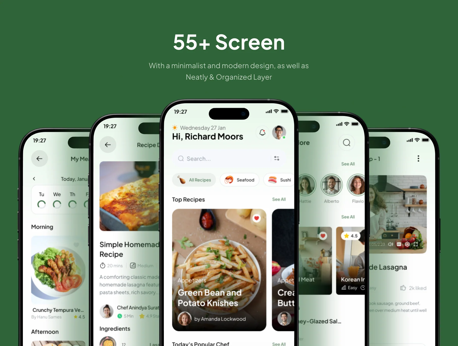 Recipio - Food Recipe Mobile App UI Kit 3