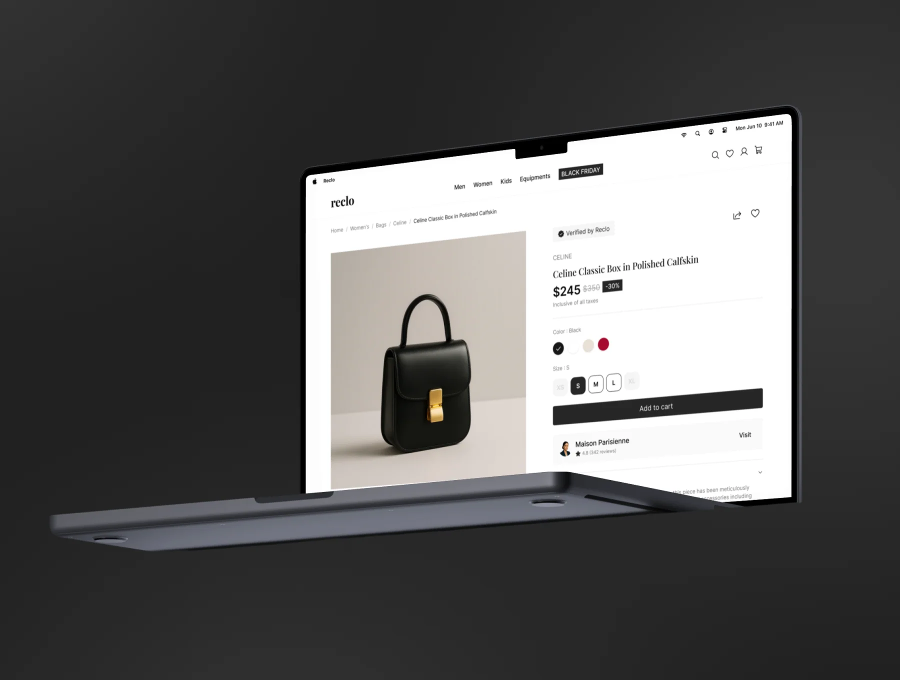 Reclo Website - Preloved Secondhand Luxury Marketplace Web UI Kit 3