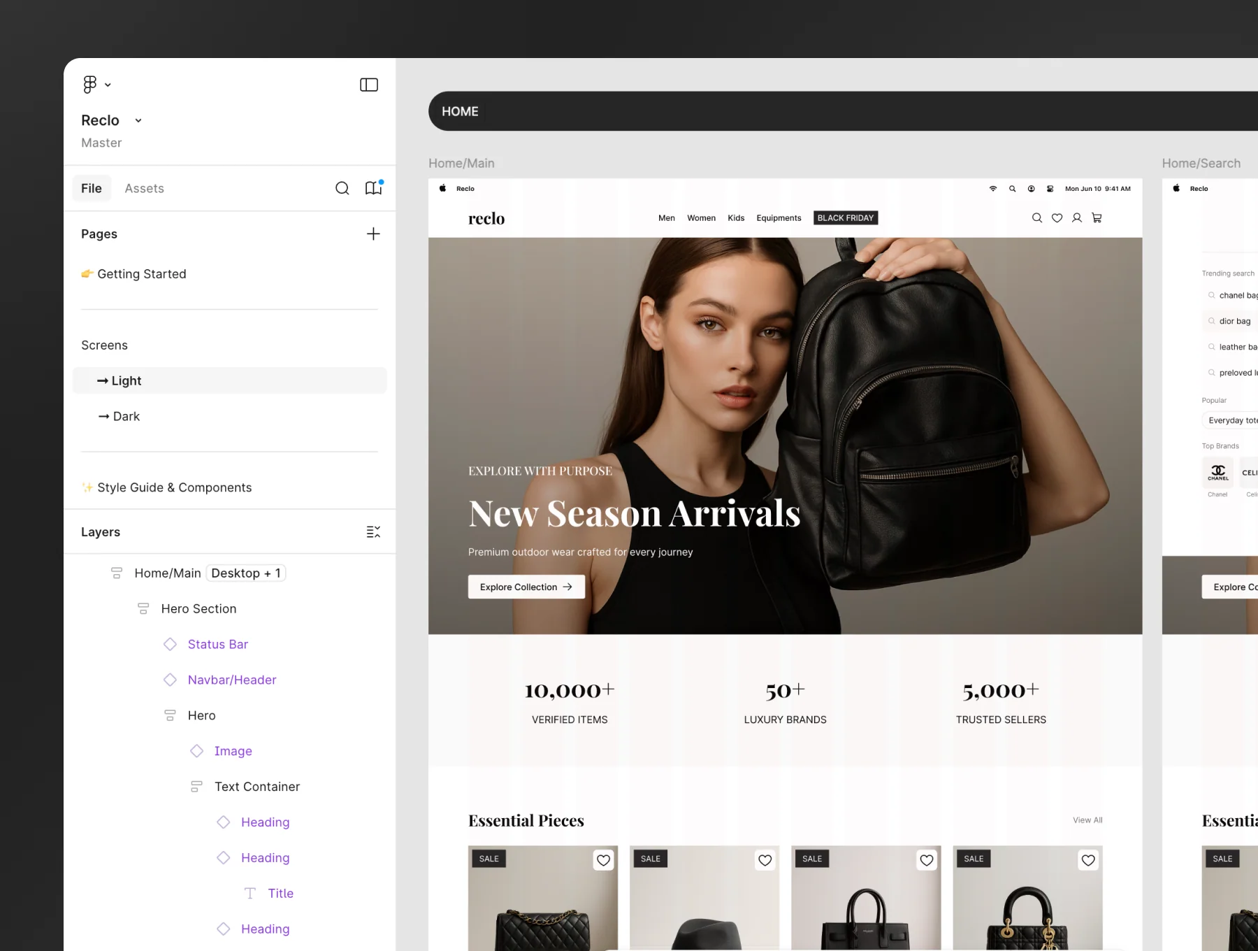 Reclo Website - Preloved Secondhand Luxury Marketplace Web UI Kit 6