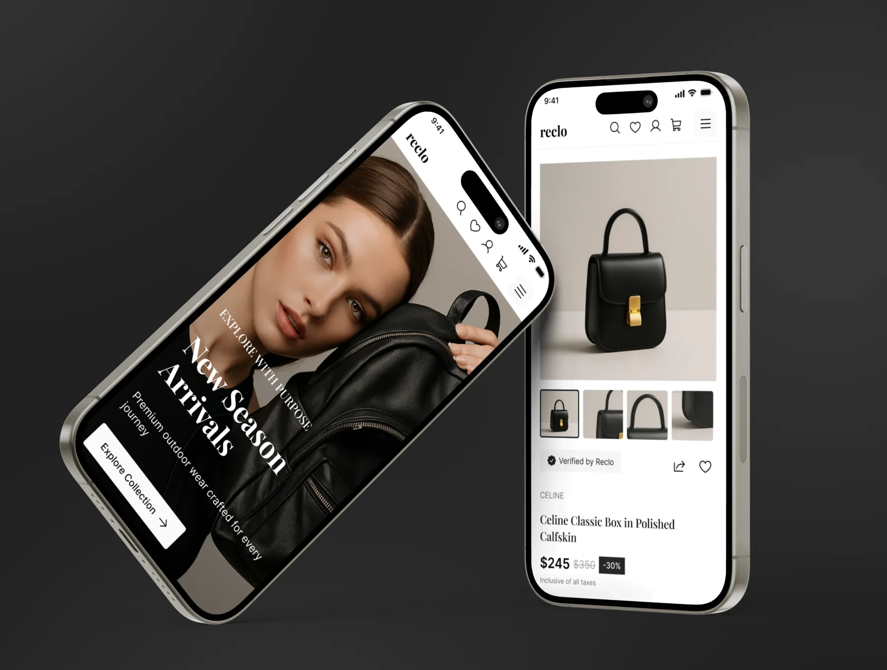Reclo Website - Preloved Secondhand Luxury Marketplace Web UI Kit 7