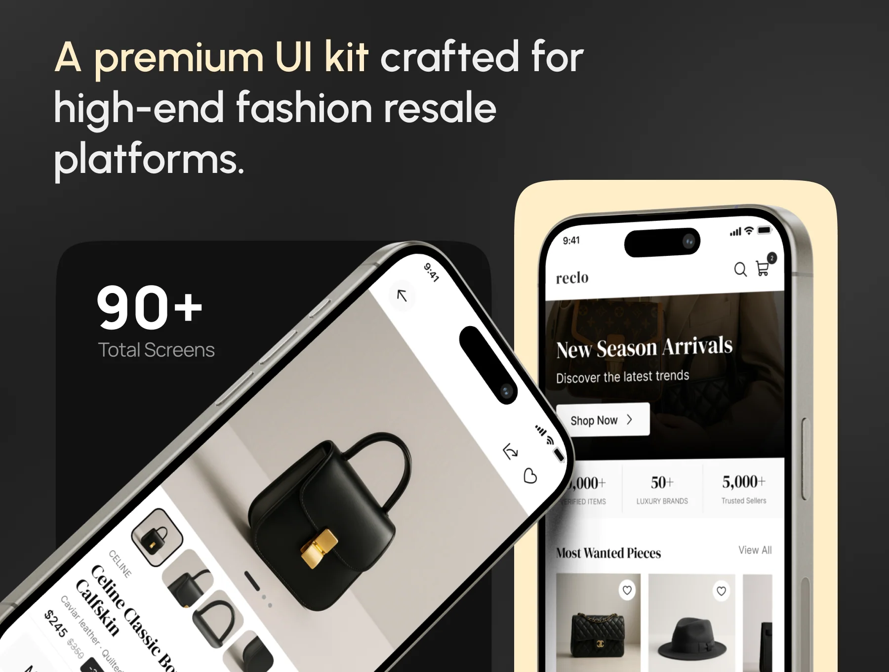 Reclo - Secondhand, Preloved Fashion Ecommerce Mobile App UI Kit 2