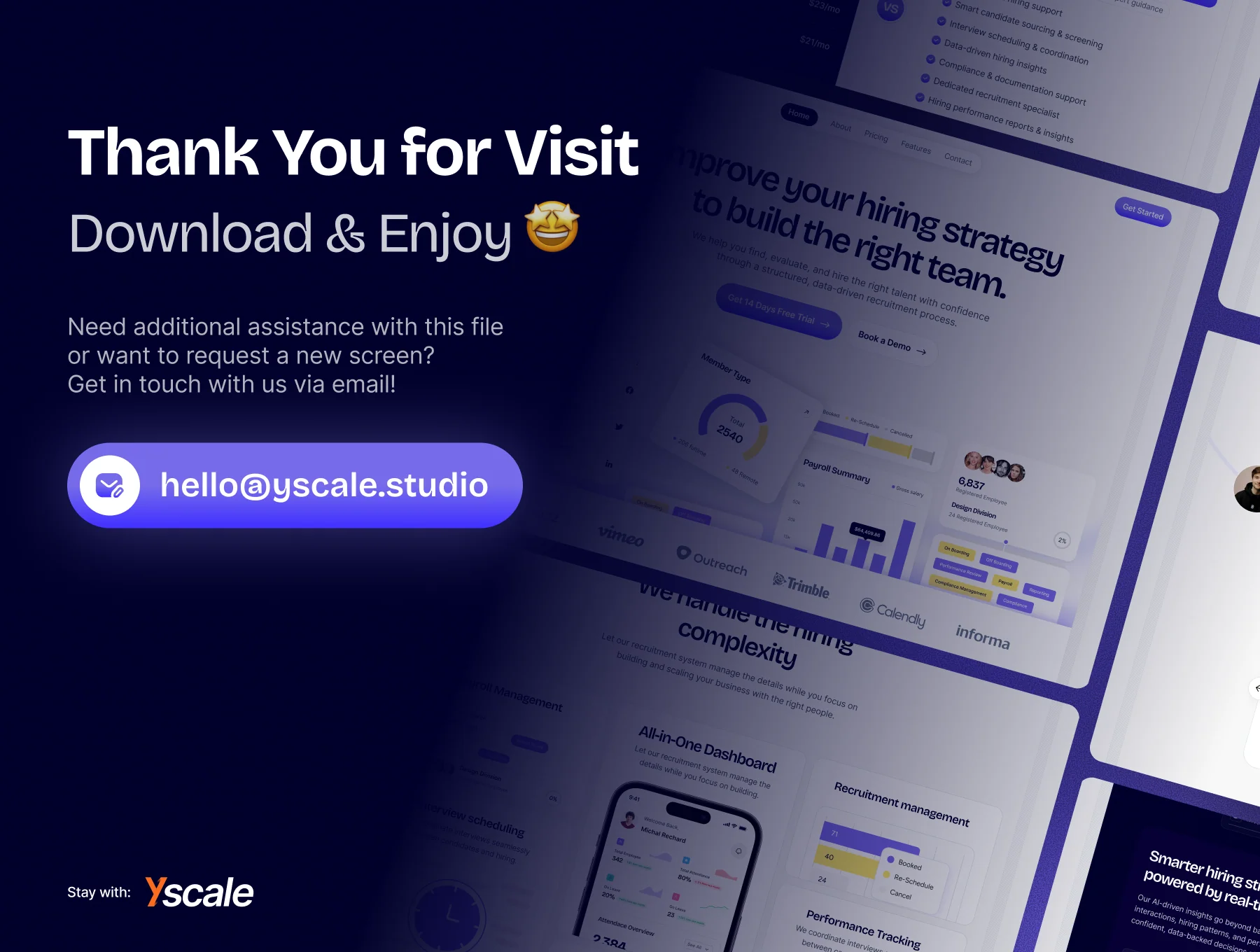 Recruitment SaaS Landing Page Design - Hireing 6