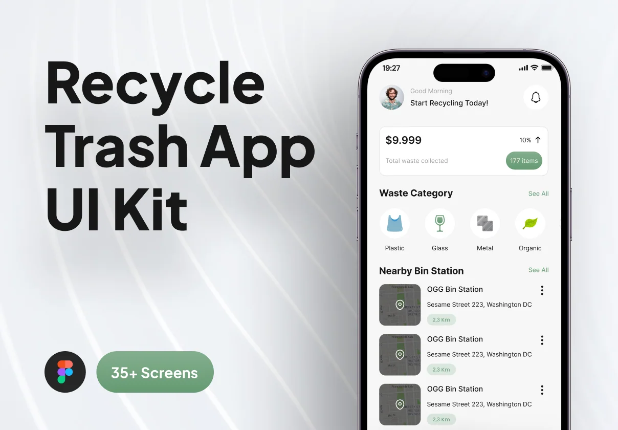 Recycle Trash App UI Kit