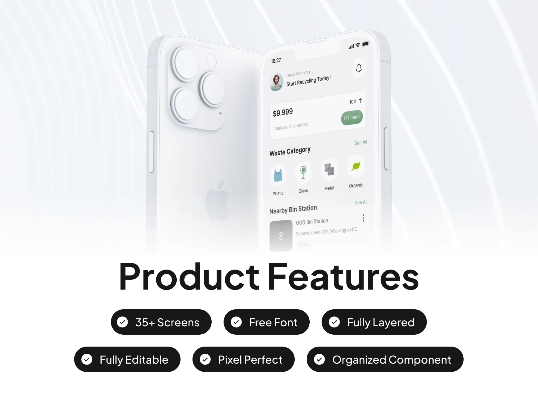 Recycle Trash App UI Kit