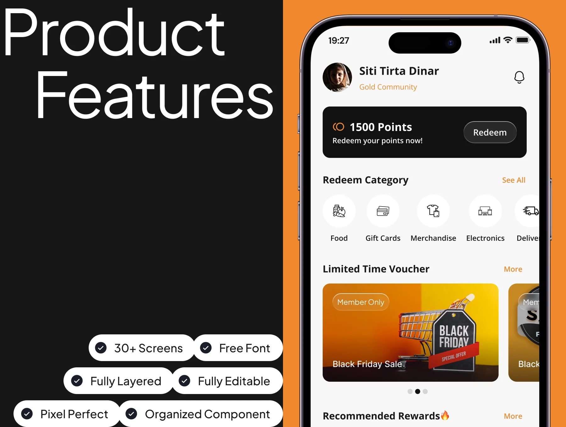 Redeem Points App UI kit