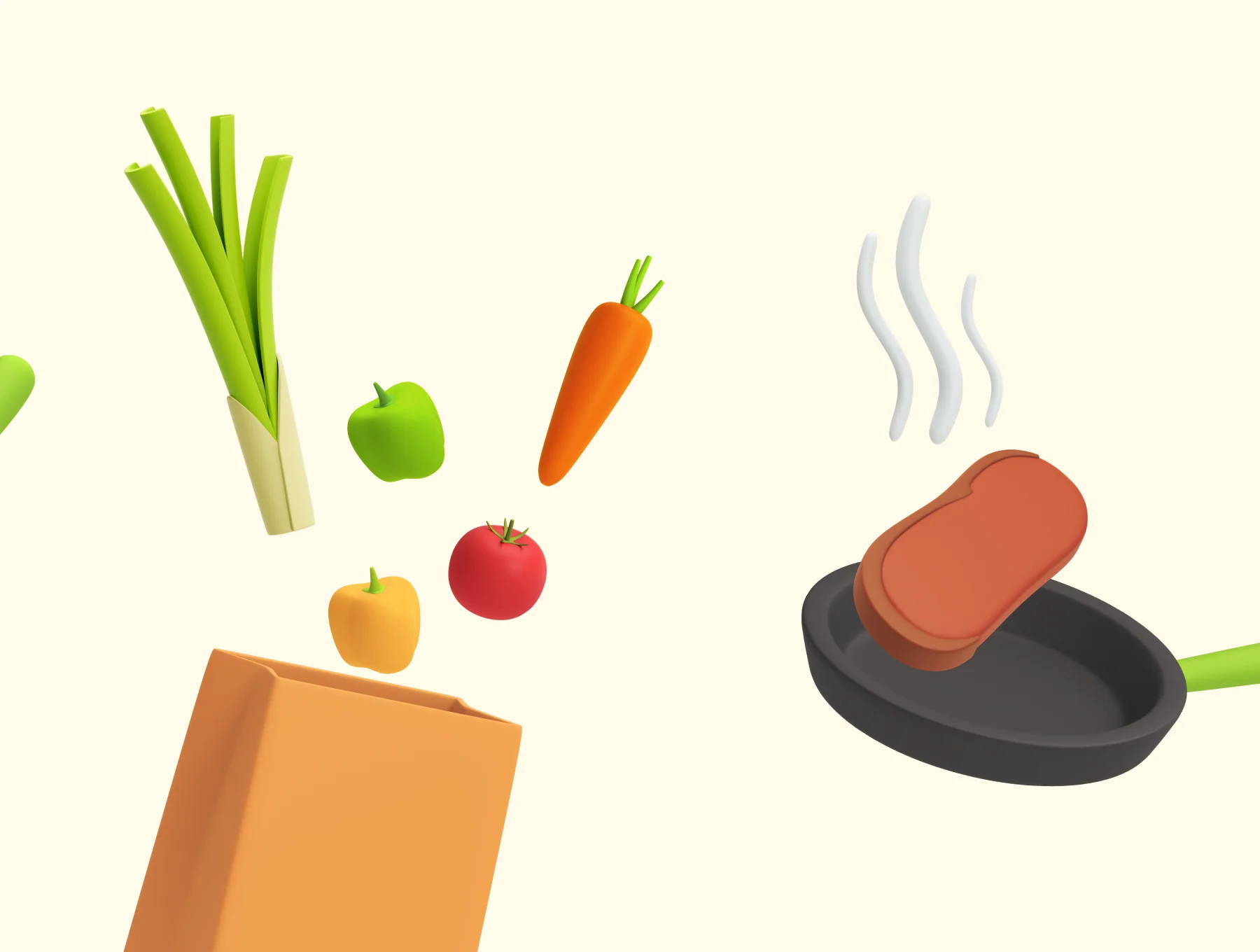 Reebie 3D Groceries & Cooking Pack 4