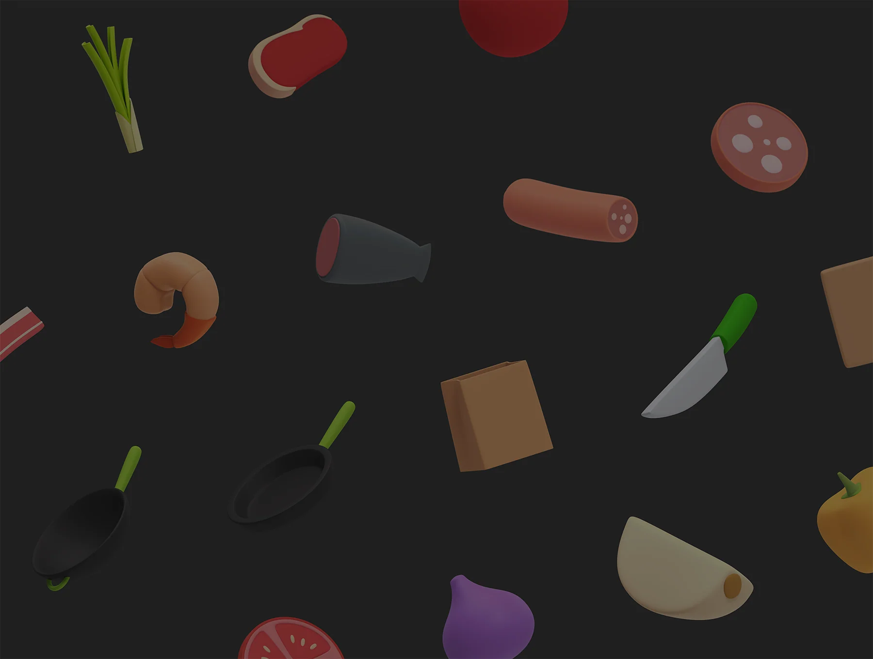 Reebie 3D Groceries & Cooking Pack 8