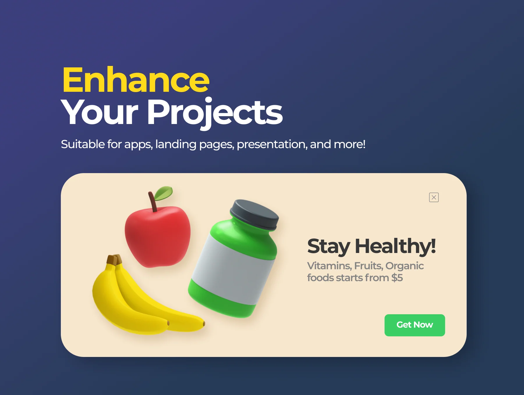 Reebie 3D Groceries Pack 4
