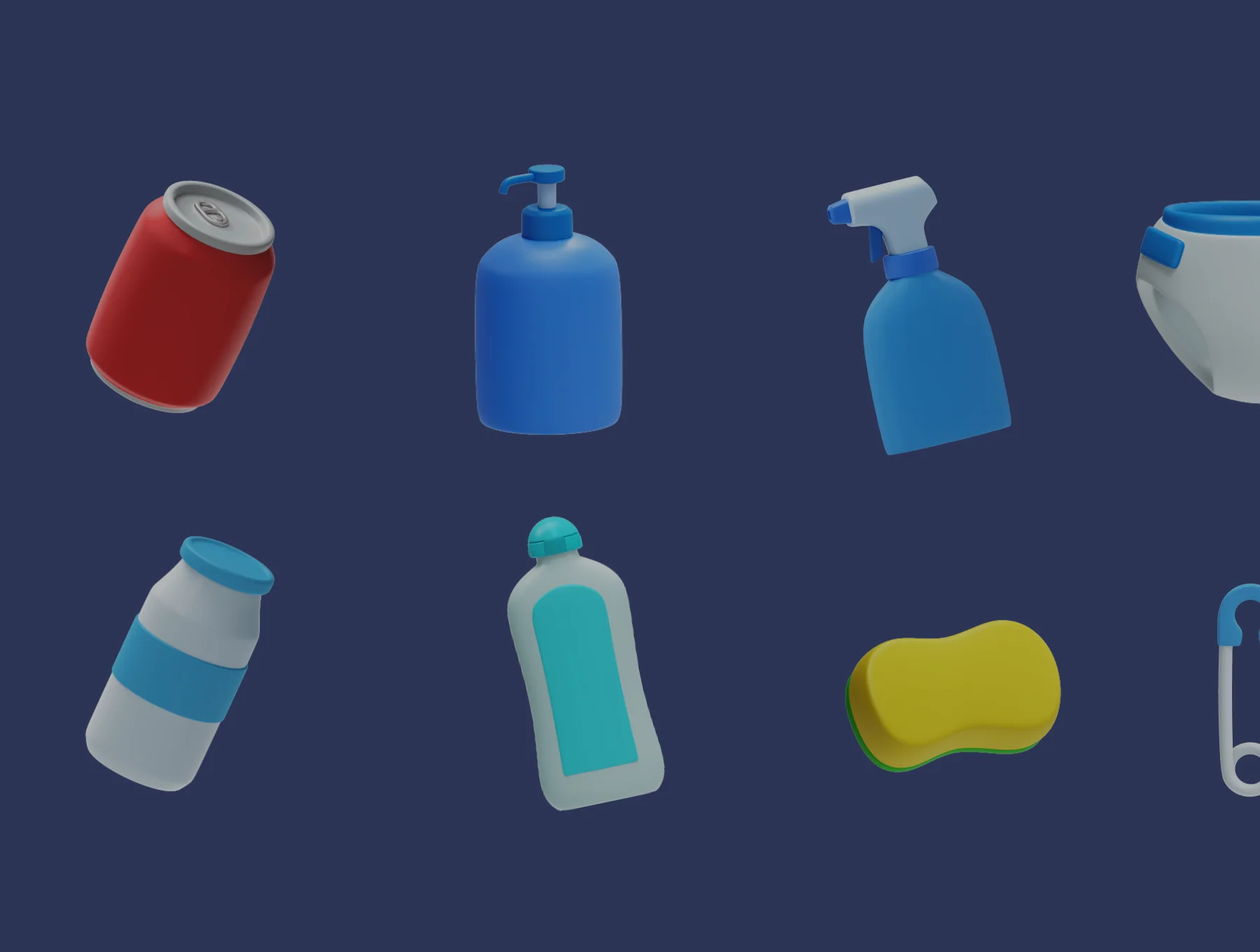 Reebie 3D Groceries Pack 8