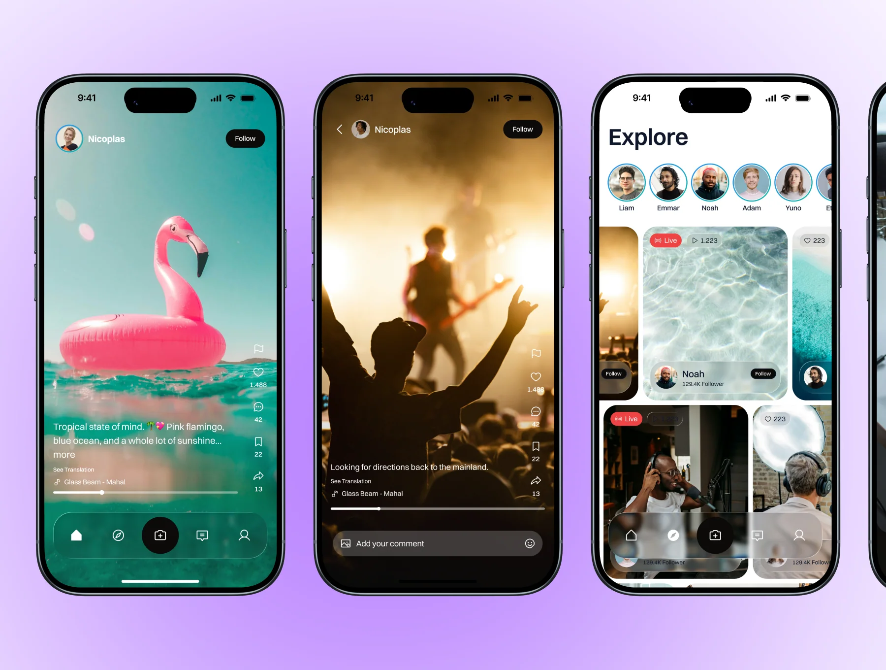 Reels & Video Mobile App UI 4