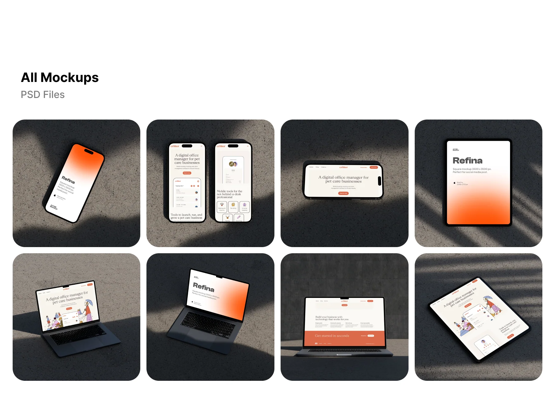 Refina Device Mockup Bundles 5