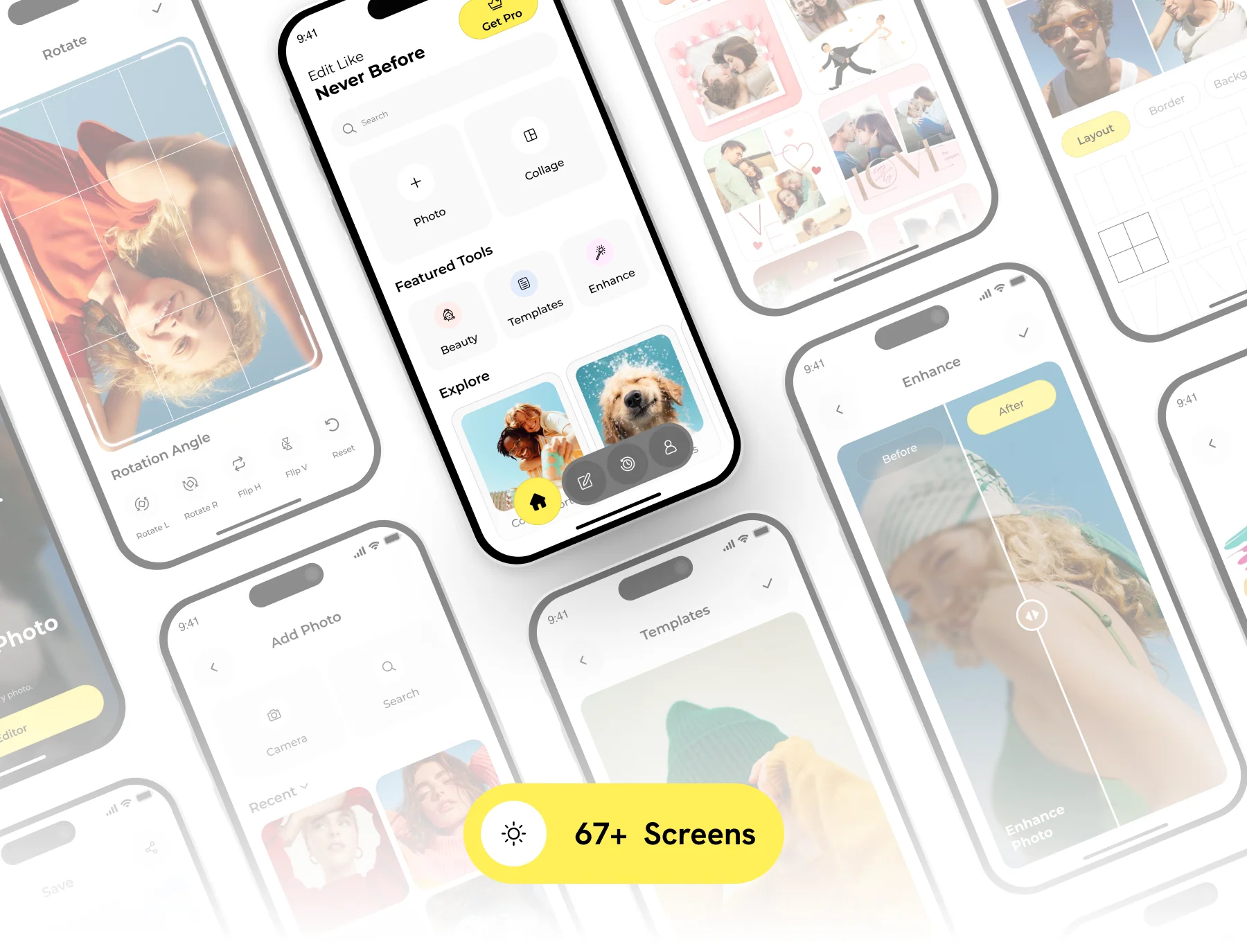 Refina | Photo Editor App UI Kit for Figma 3