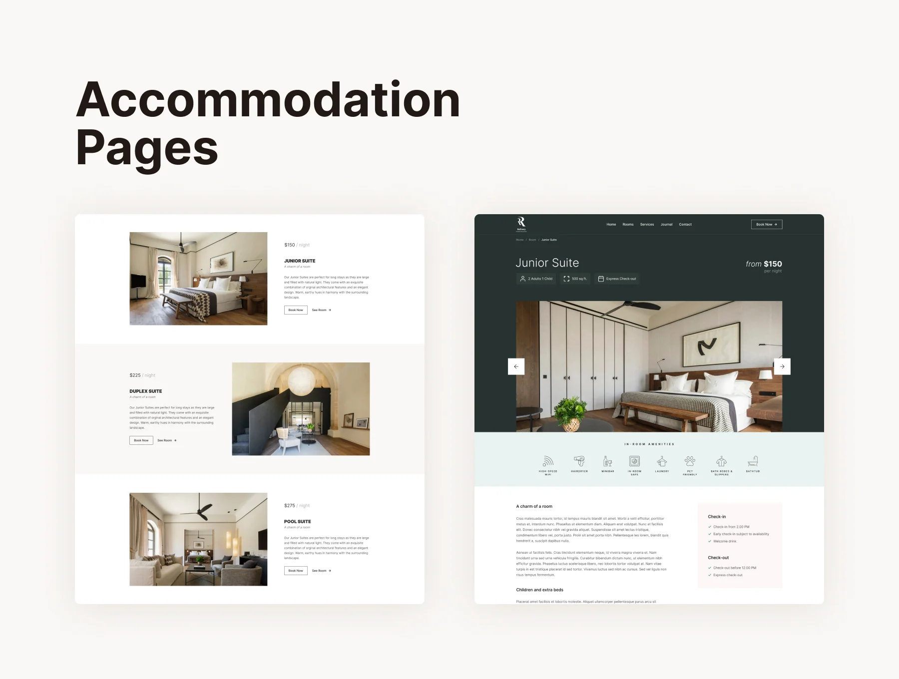 Refinery - Hotel & Resort Figma Template 3