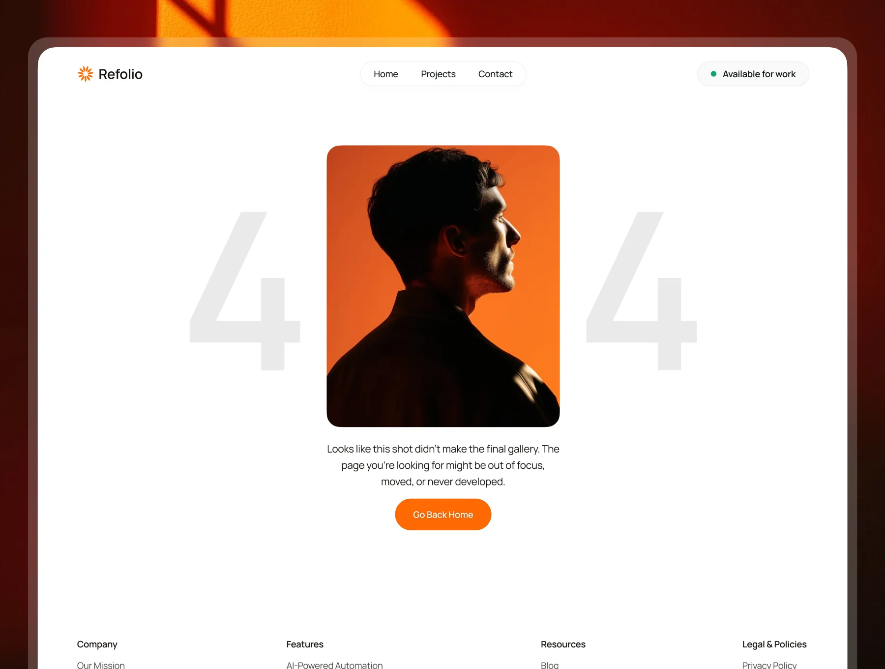 Refolio - Photography Portfolio Template 3