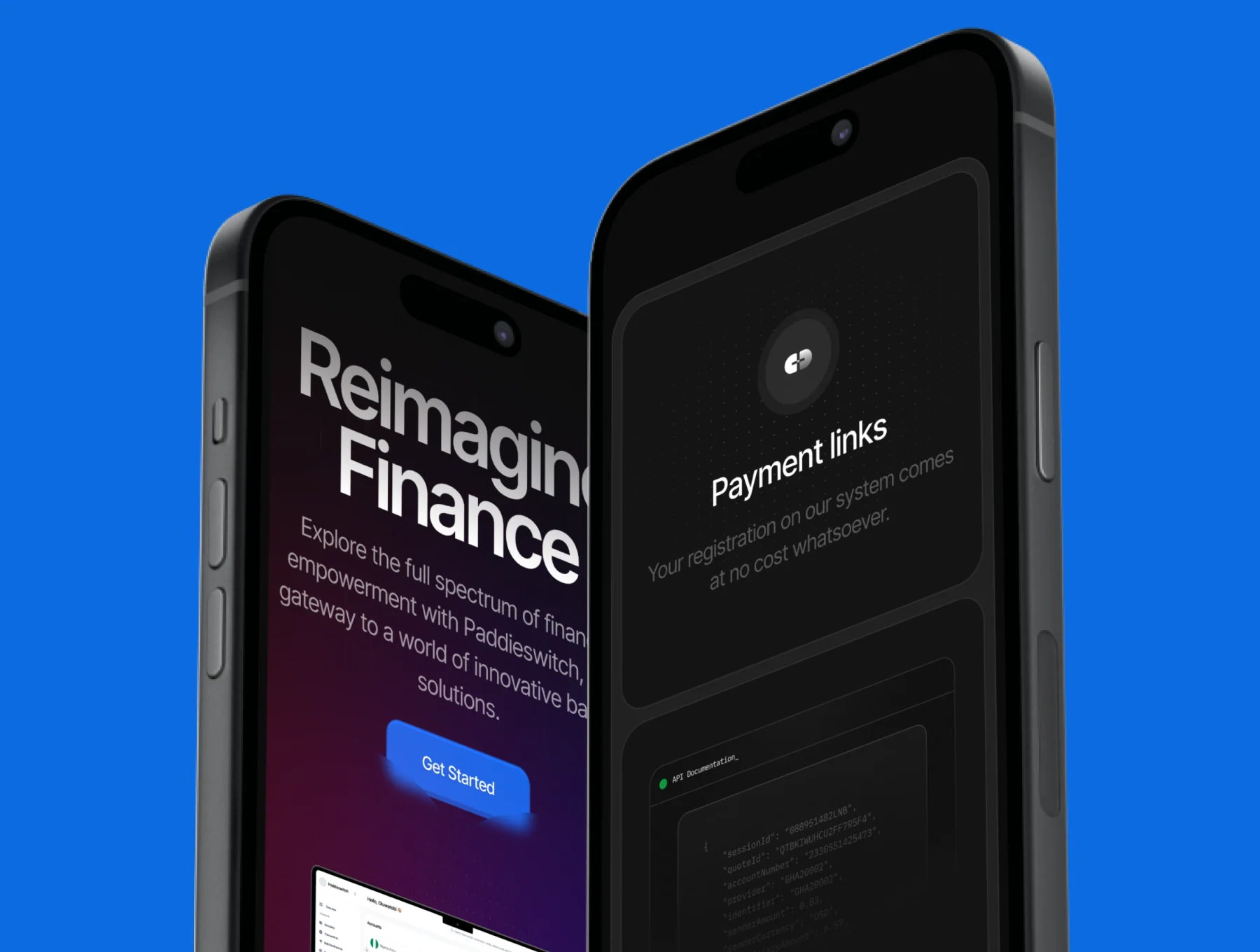 Reimagine Fintech and Saas template