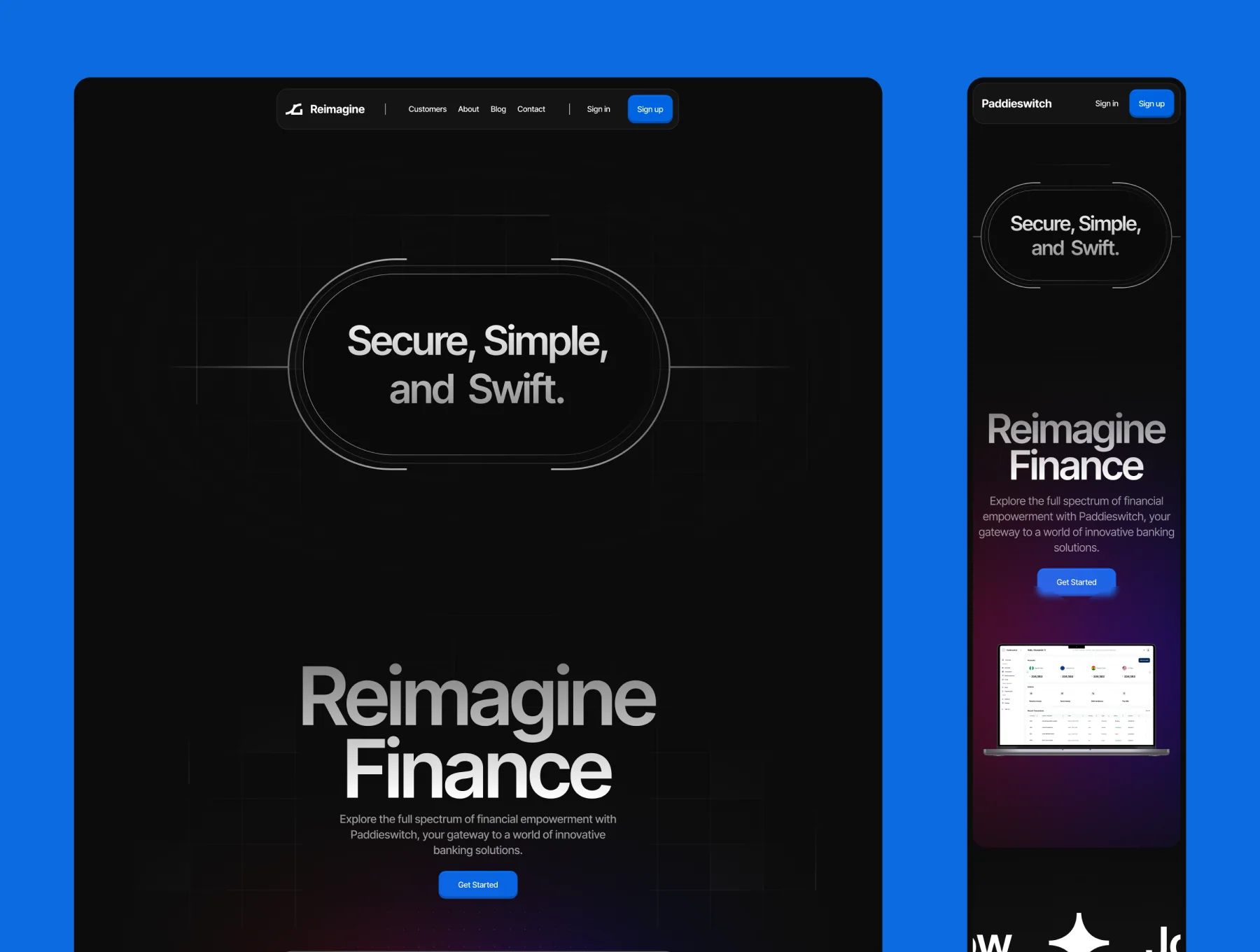 Reimagine Fintech and Saas template 8