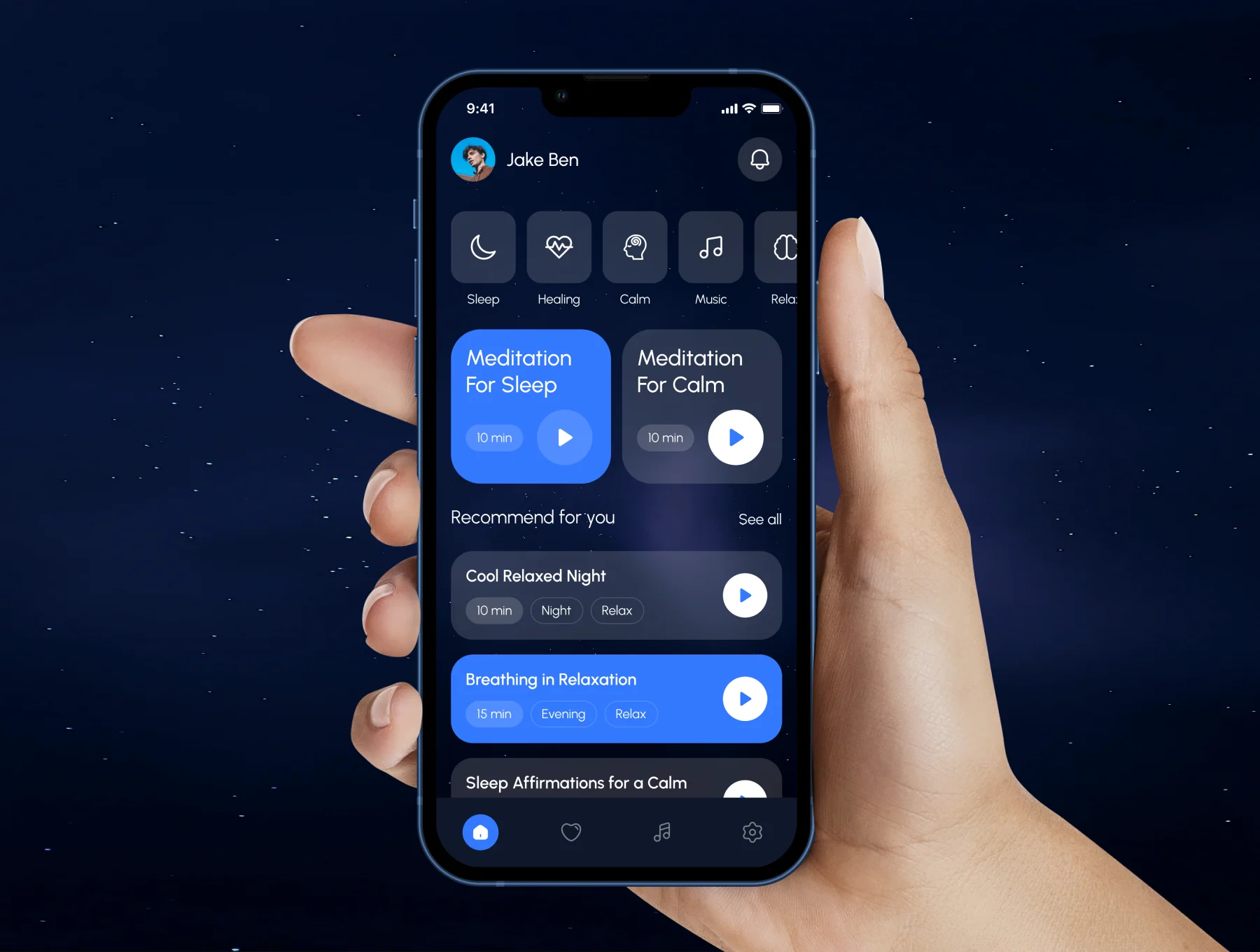 Relaxy - Meditation & Relax App UI Kit 2