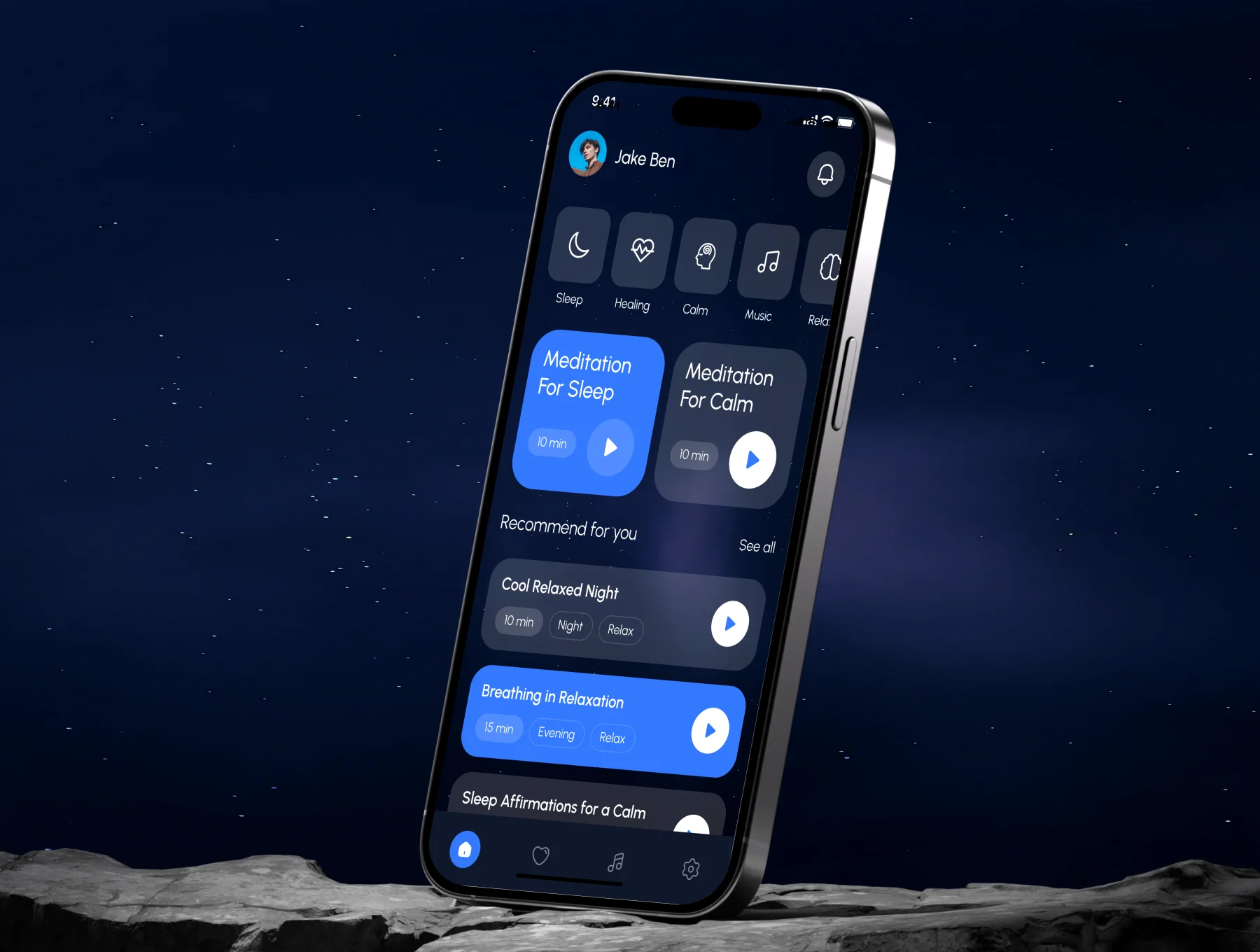 Relaxy - Meditation & Relax App UI Kit 3