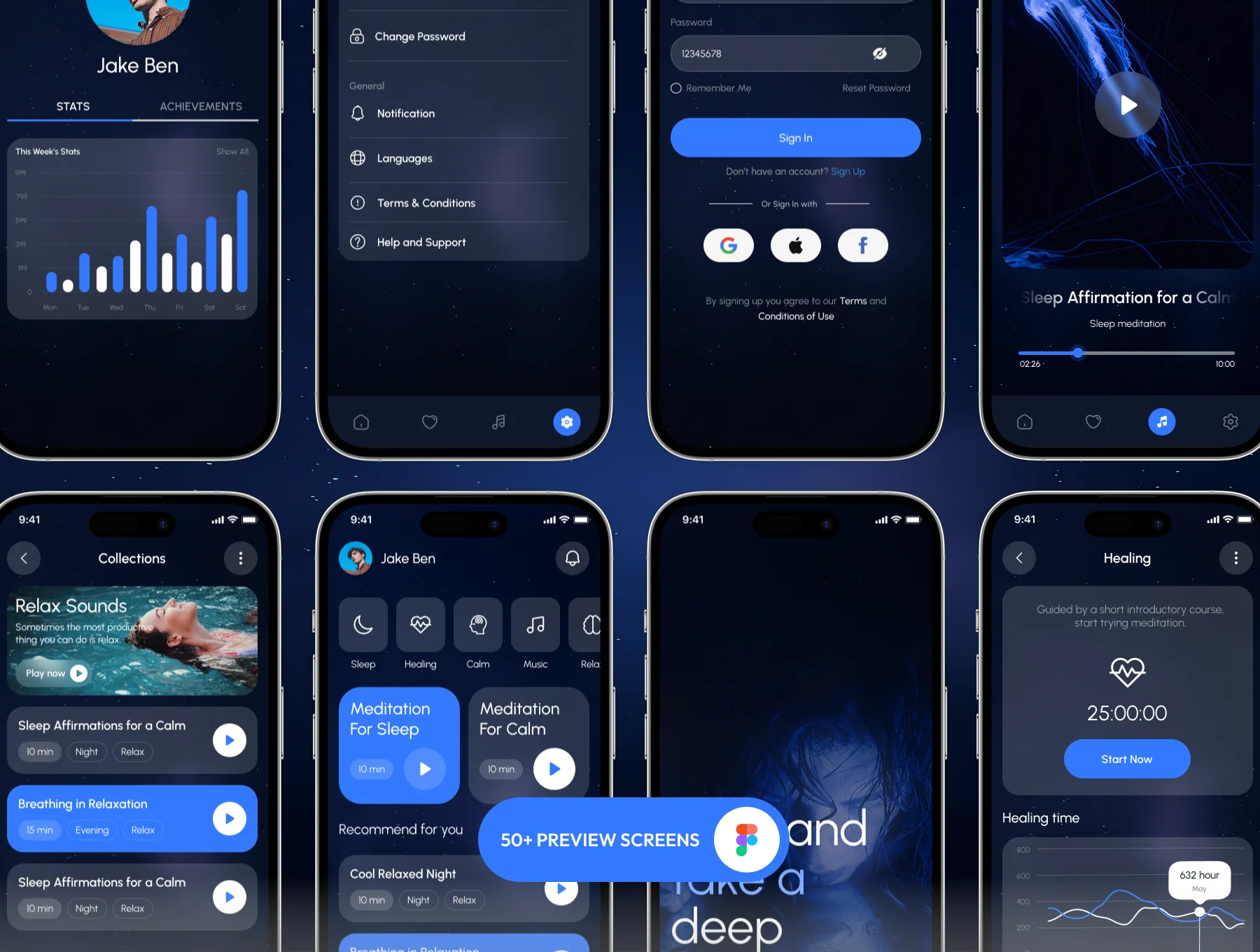 Relaxy - Meditation & Relax App UI Kit 5