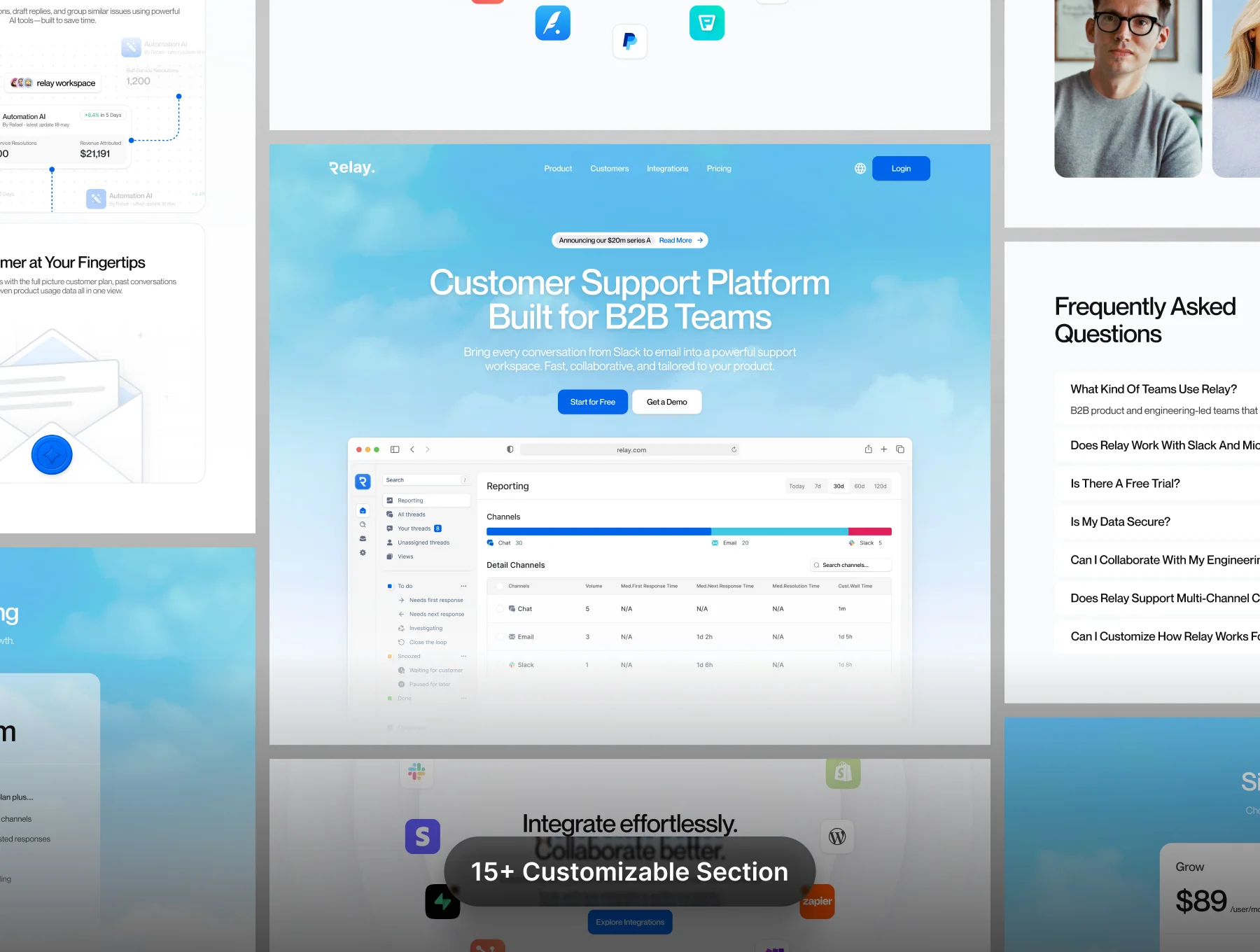 Relay - Saas Website UI KIT 3