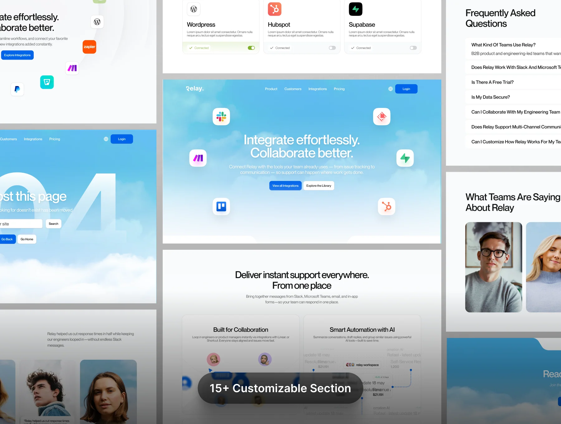 Relay - Saas Website UI KIT 4