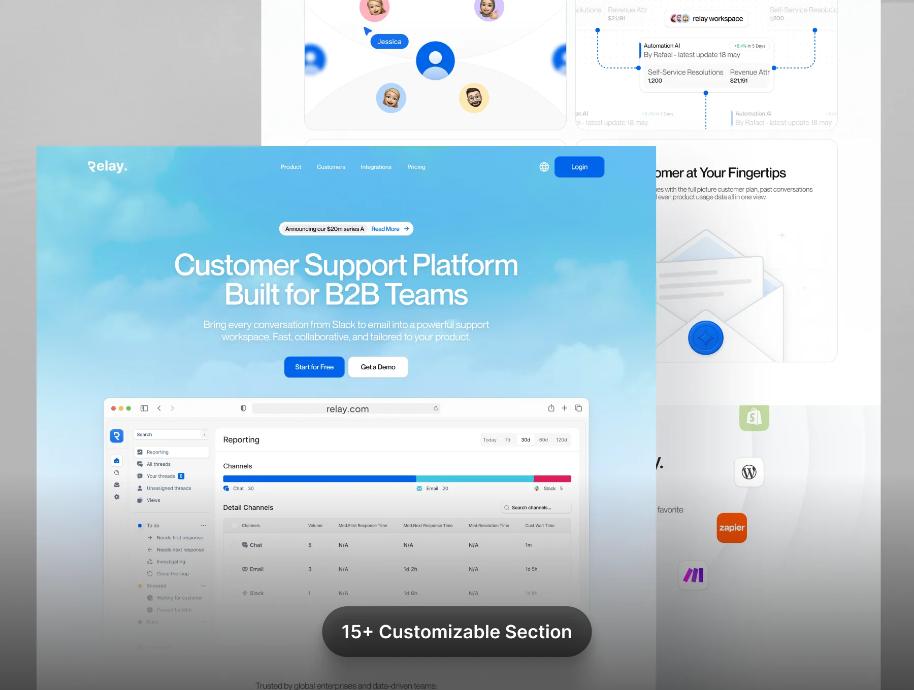 Relay - Saas Website UI KIT 5